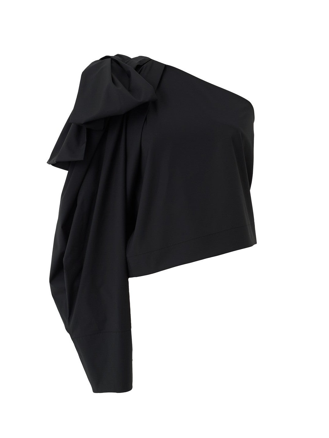 Veronica One-Shoulder Ribbon Top