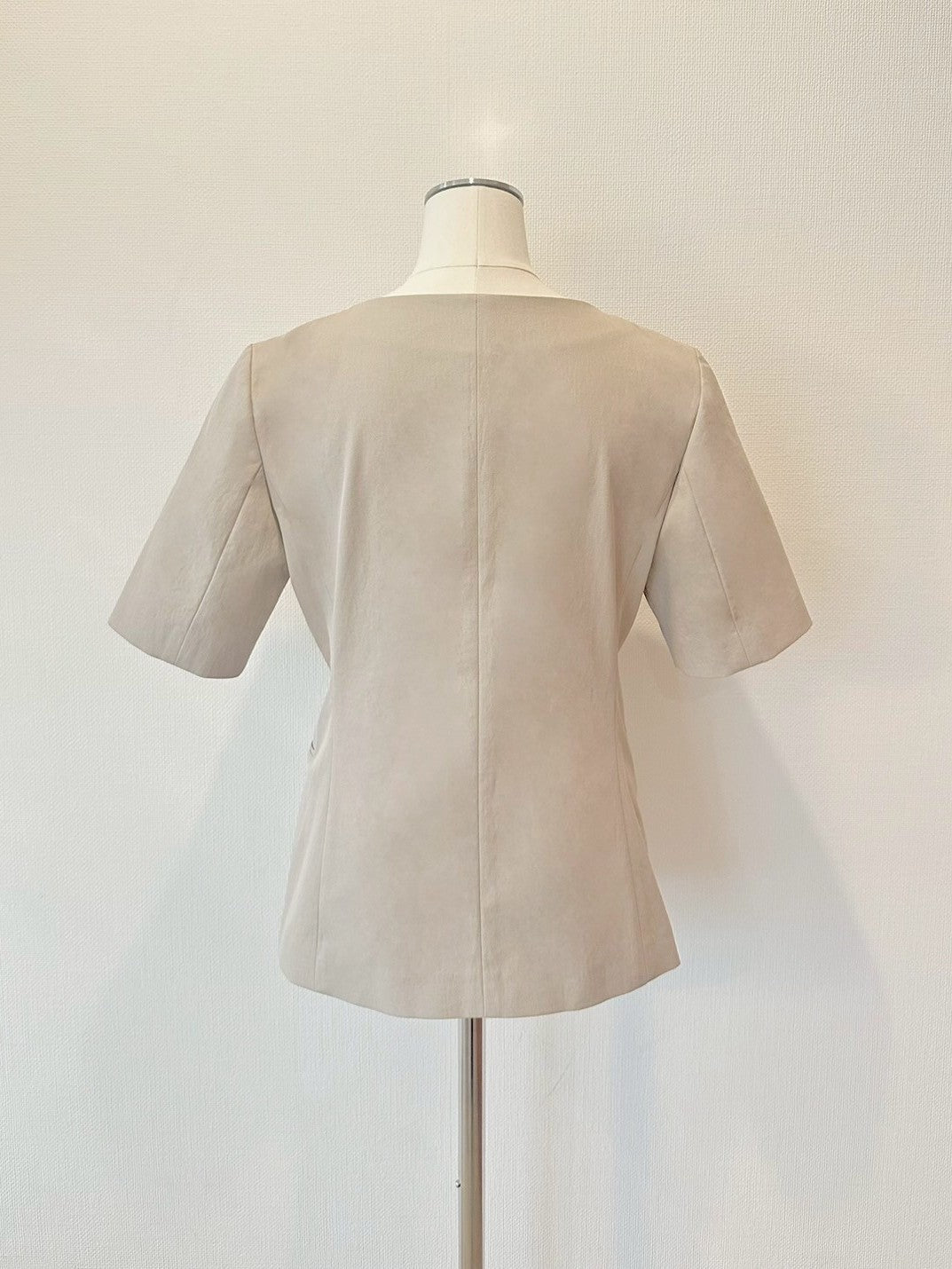 Square collar short sleeve jacket Chary