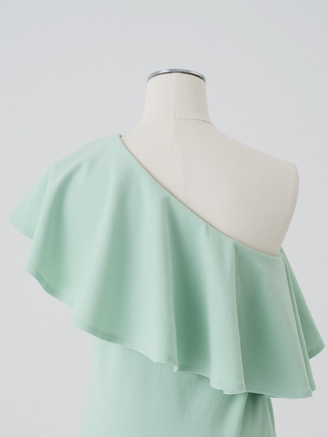One-shoulder peplum top auu