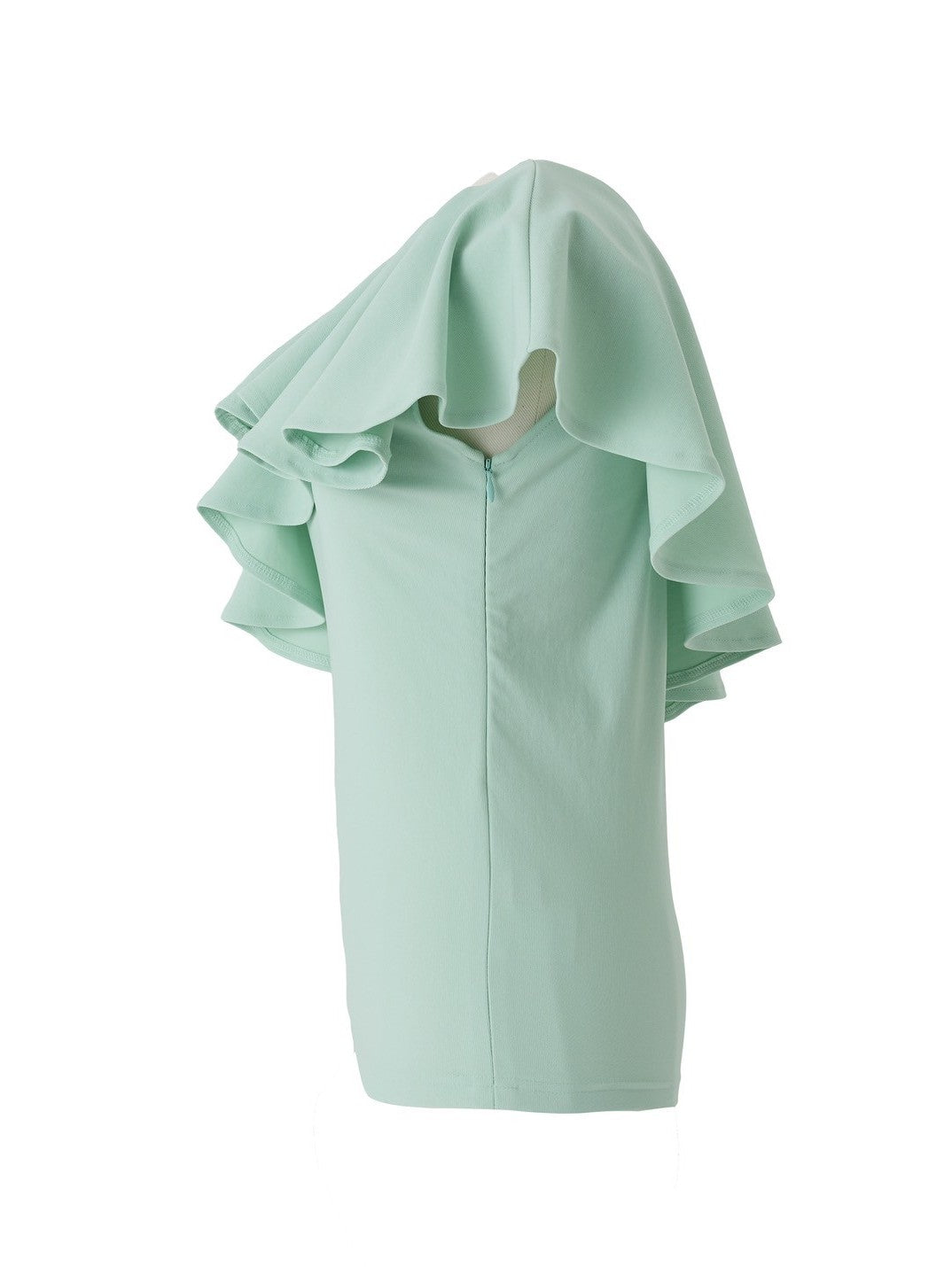 One-shoulder peplum top auu