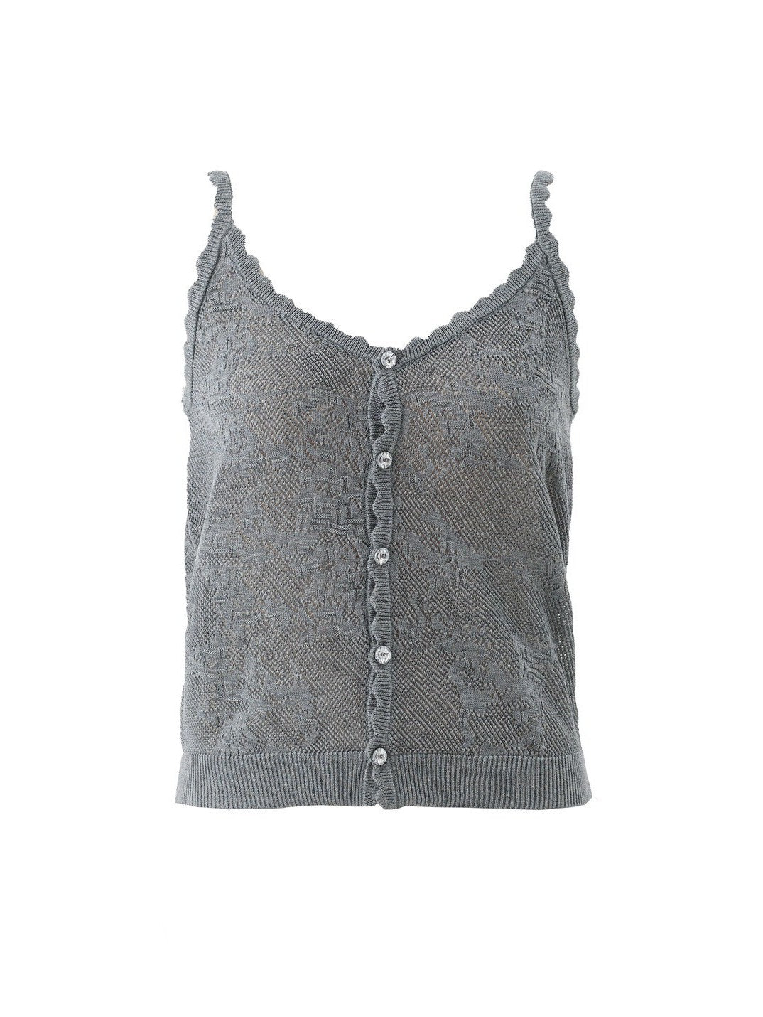 Crystal Button Knit Cami by Errie