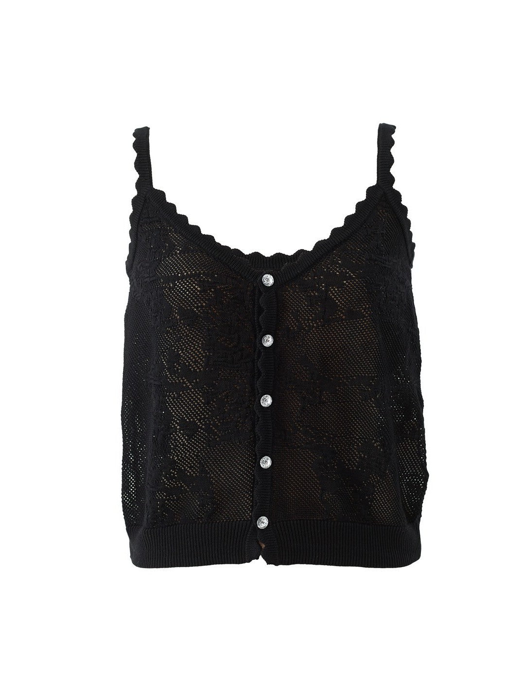 Crystal Button Knit Cami by Errie