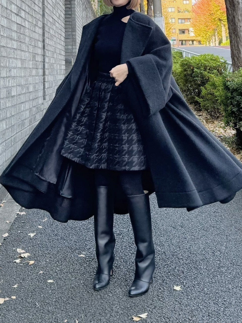 モデル身長:157.5㎝ / サイズ:FREE