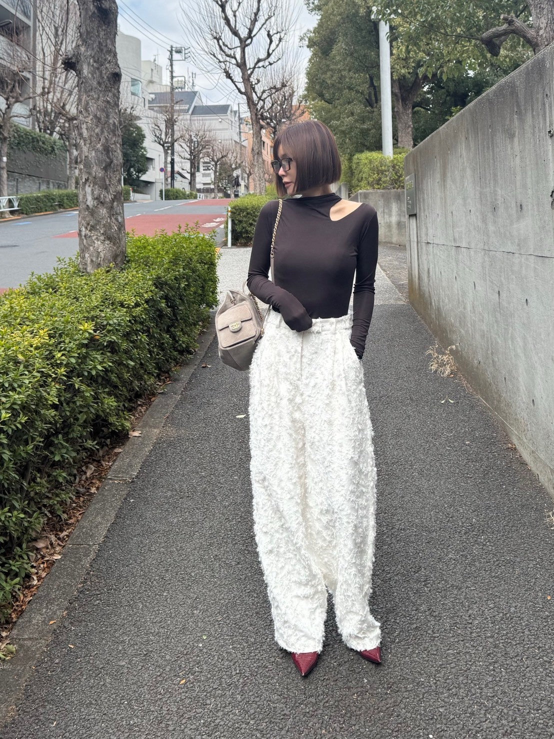 モデル身長:157.5㎝ / サイズ:0