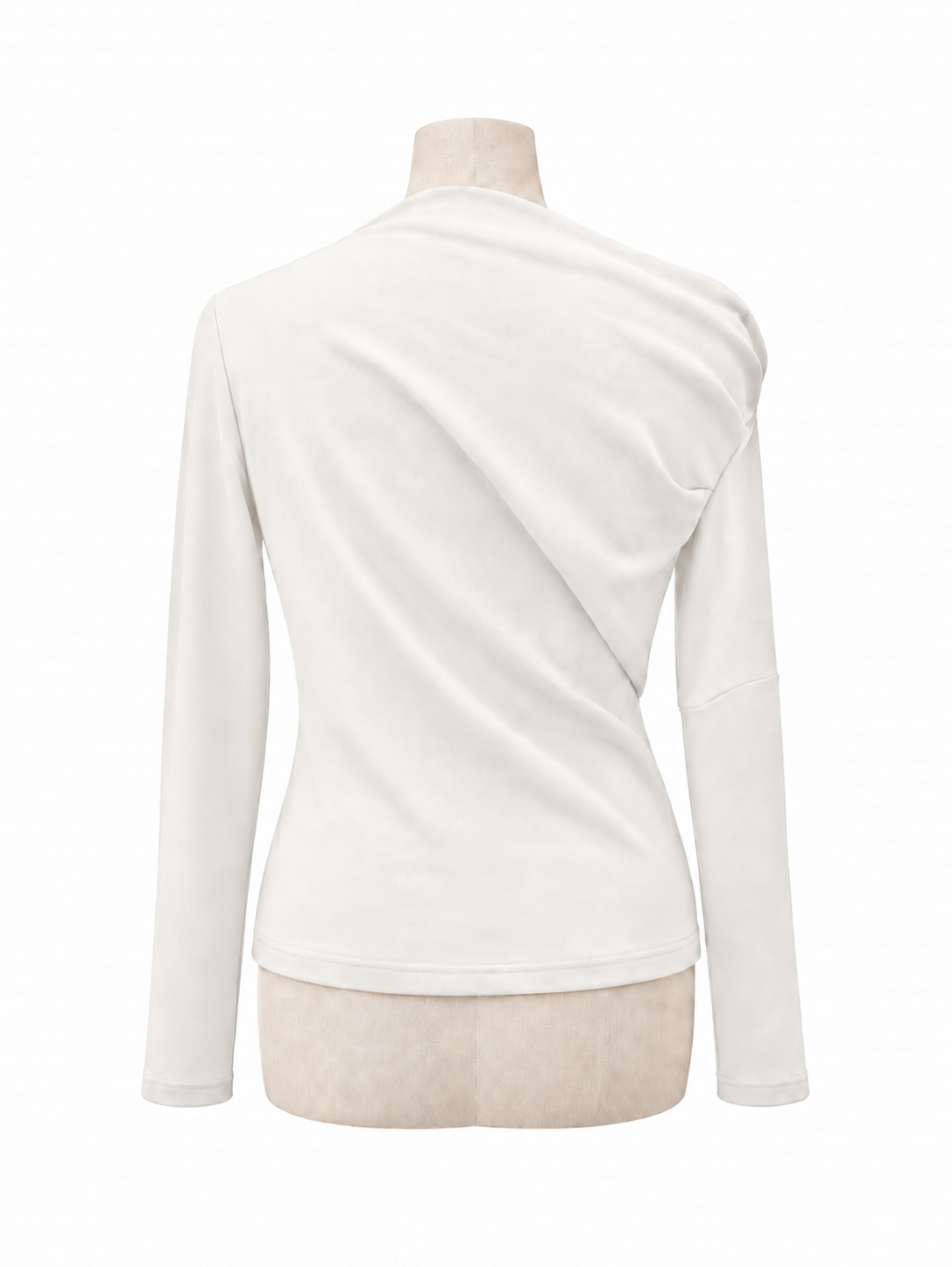 アシメドレープカットソー L/S Hadrien