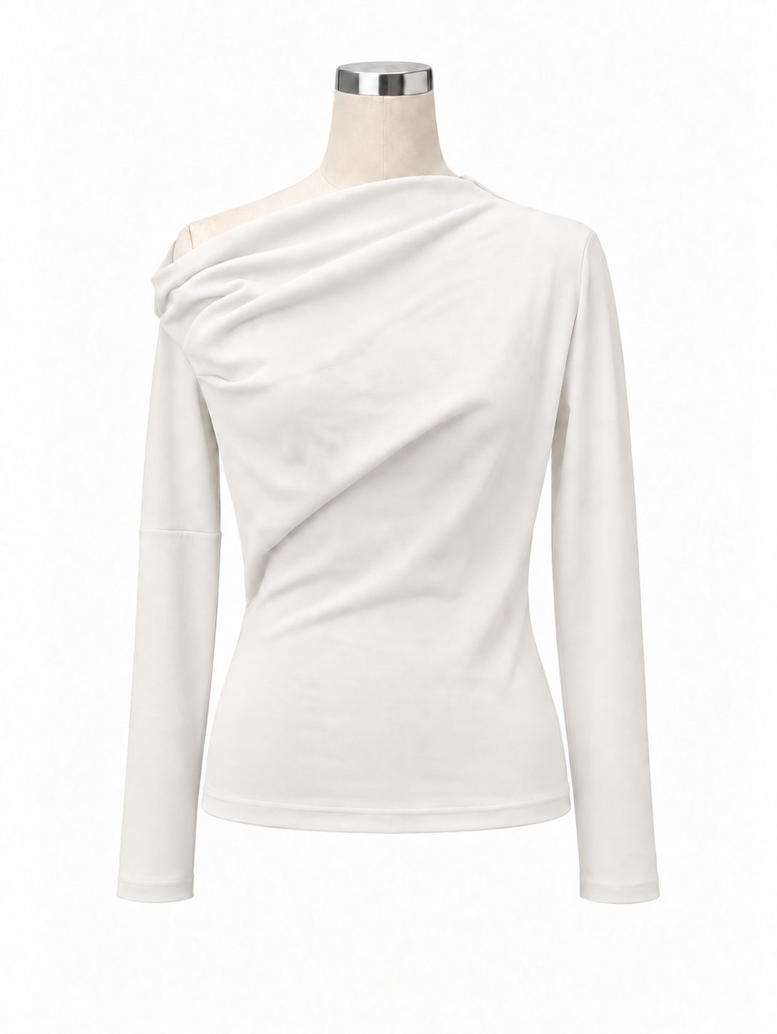 アシメドレープカットソー L/S Hadrien