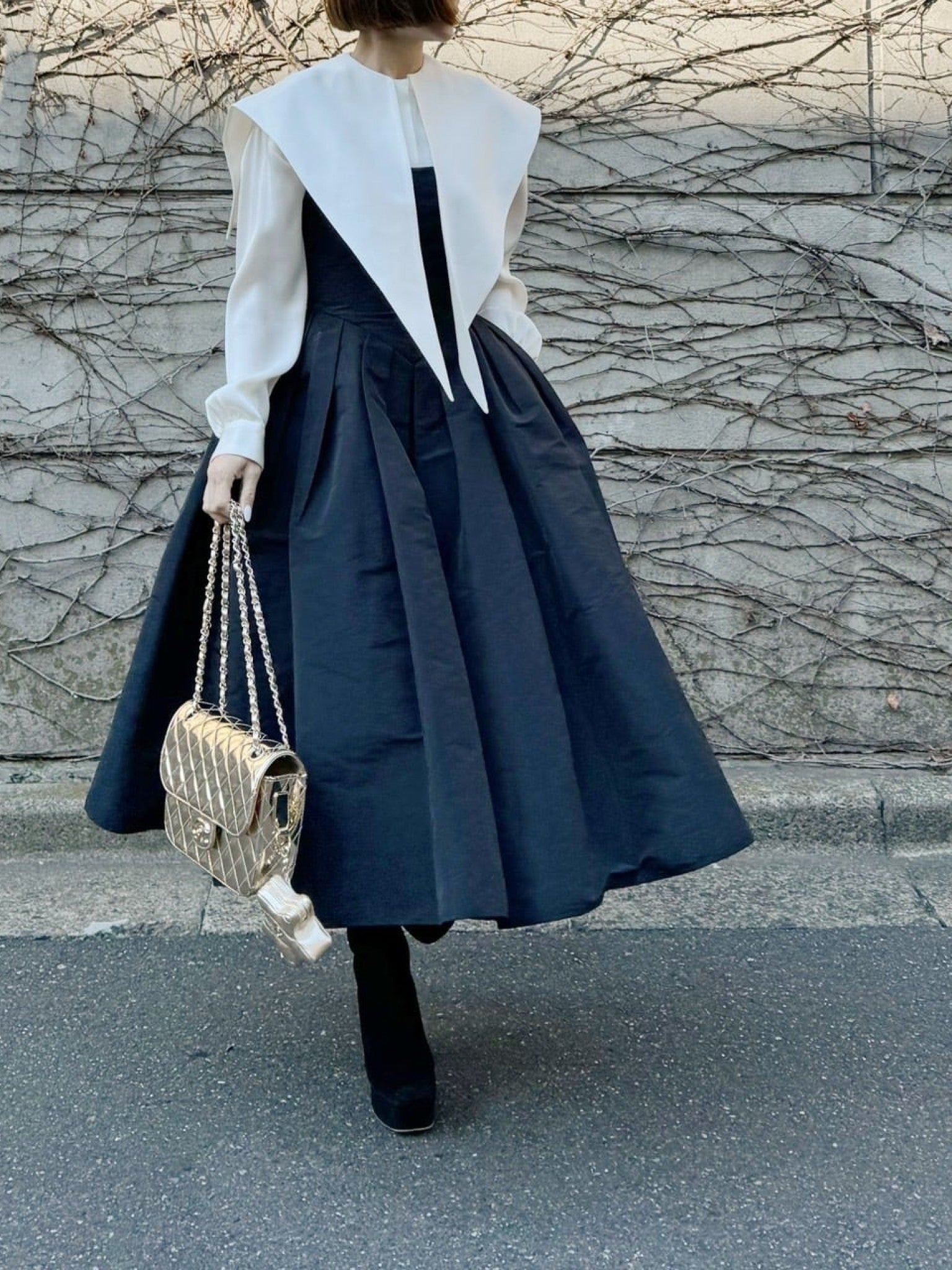 モデル身長:157.5㎝ / サイズ:FREE