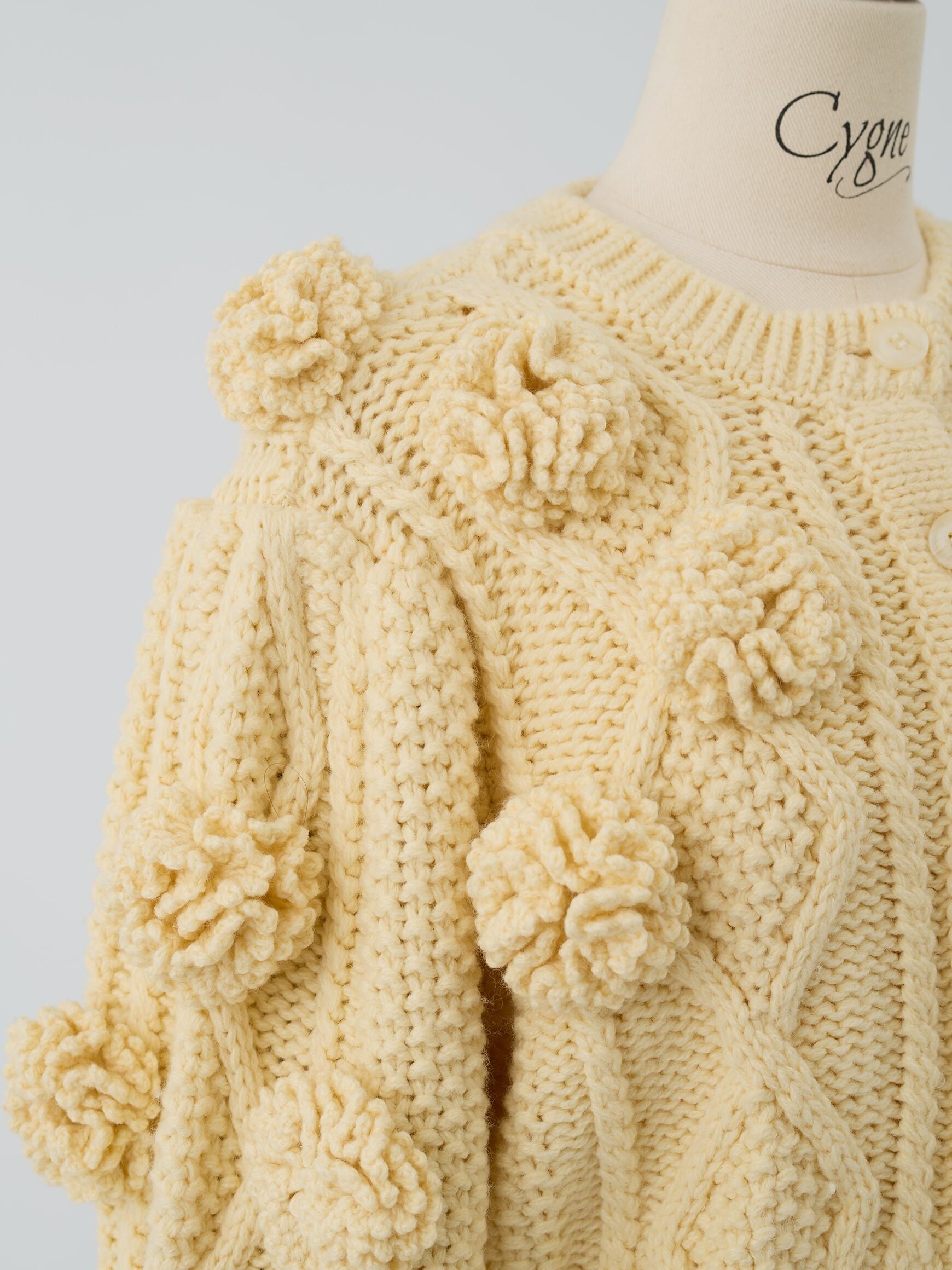 フラワーモチーフカーディガン Rose