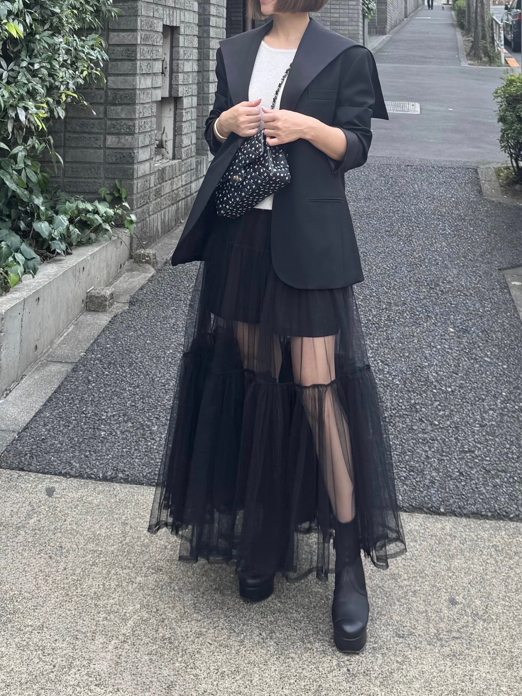 モデル身長:157.5㎝ / サイズ:FREE