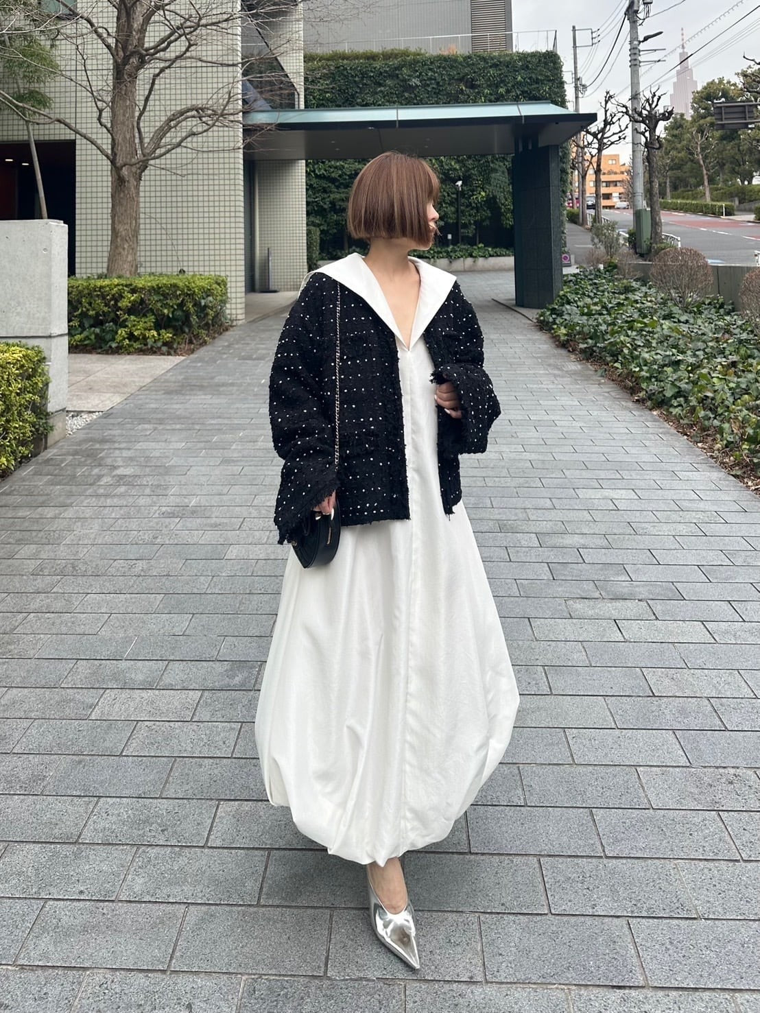 モデル身長:157.5㎝ / サイズ:FREE