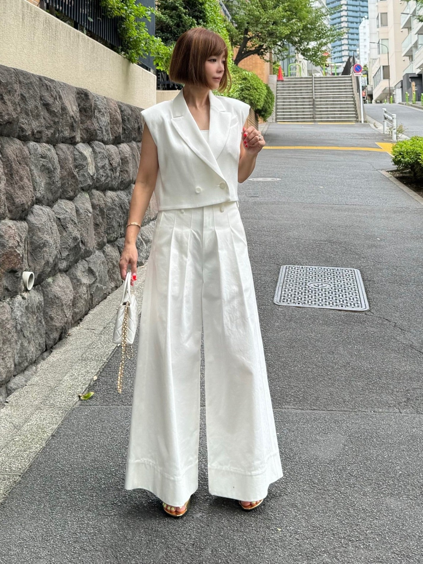 モデル身長:157.5㎝ / サイズ:FREE