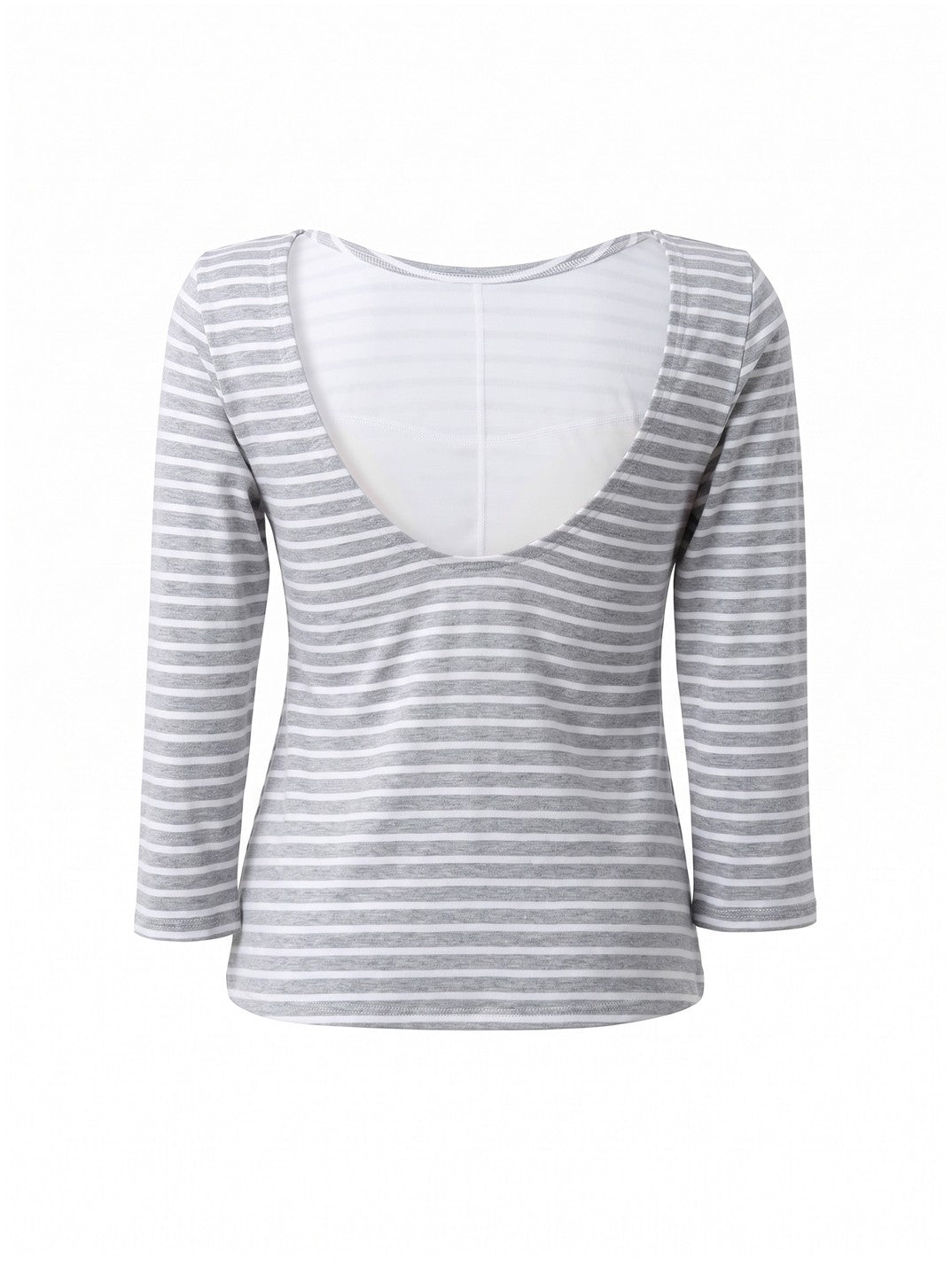 Back-open striped top by Renald