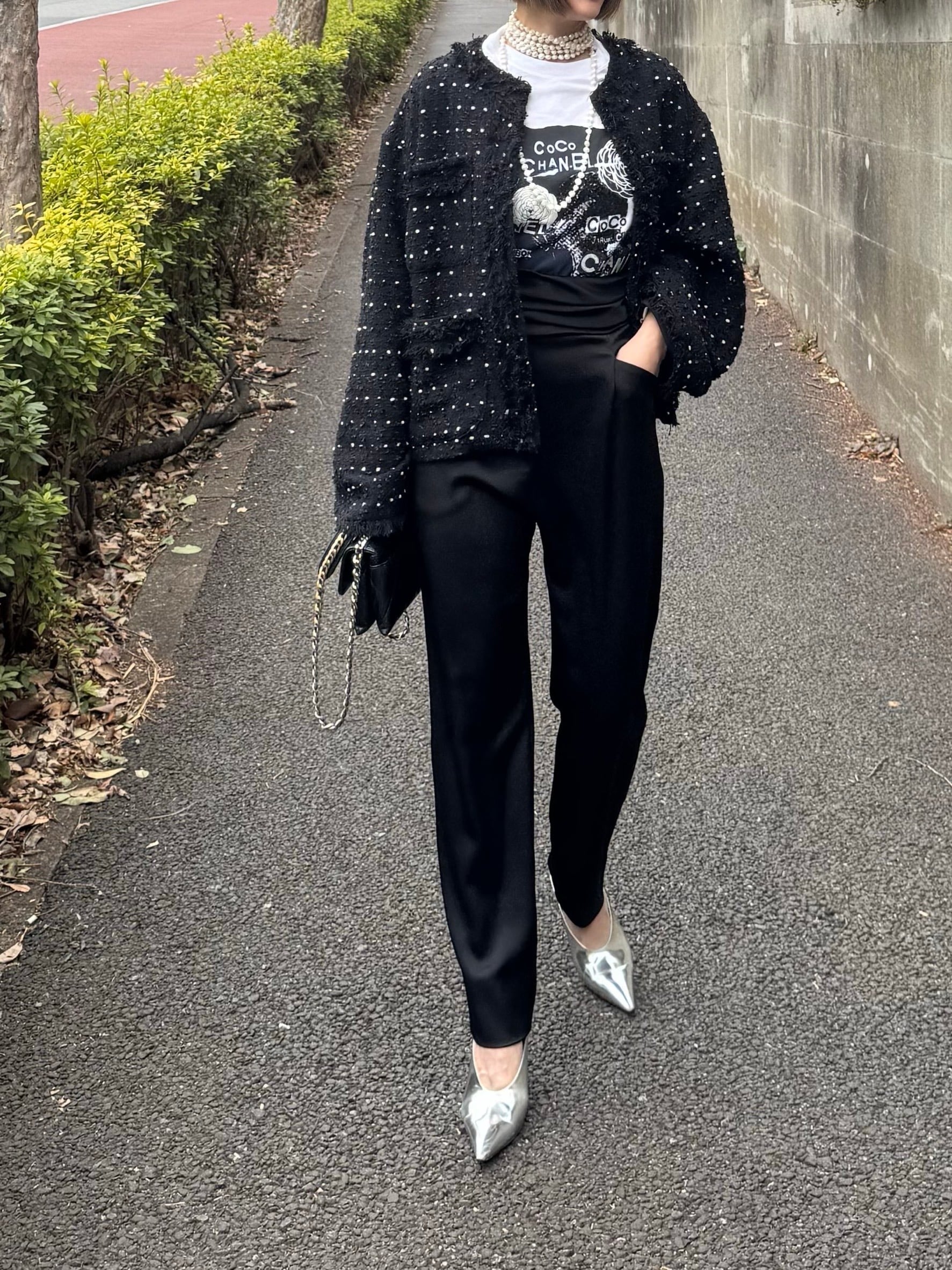 モデル身長:157.5㎝ / サイズ:FREE