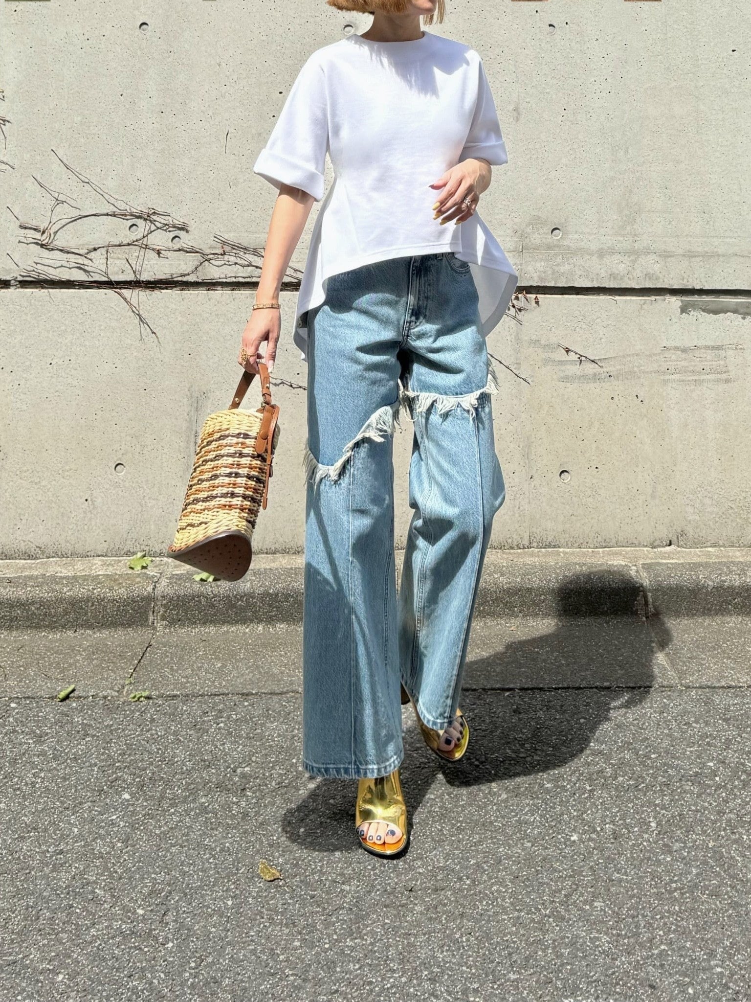 モデル身長:157.5㎝ / サイズ:FREE