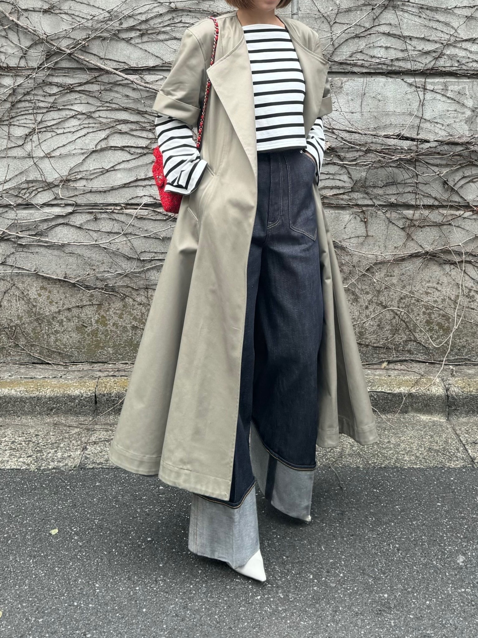 モデル身長:157.5㎝ / サイズ:0