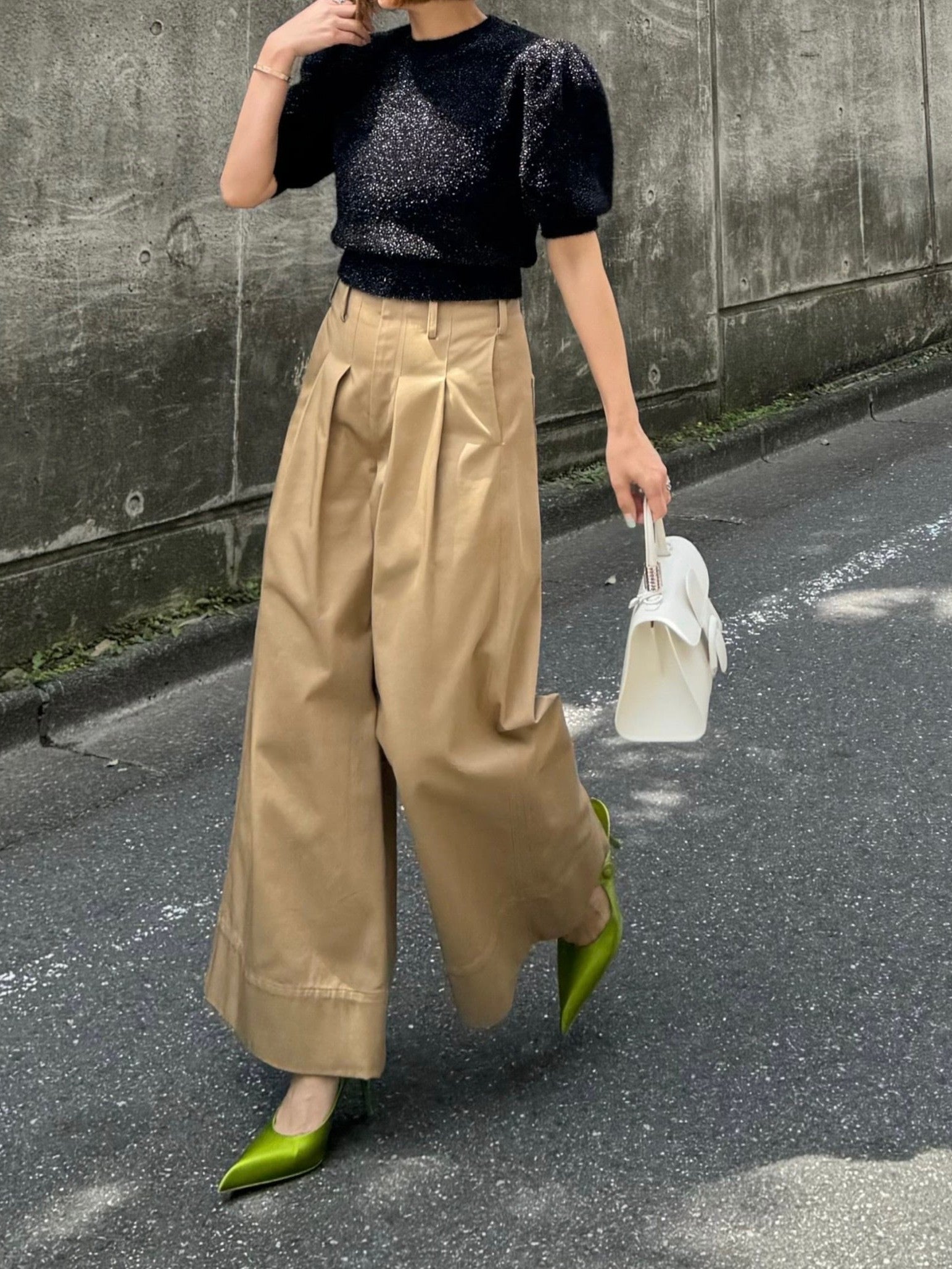モデル身長:157.5㎝ / サイズ:FREE