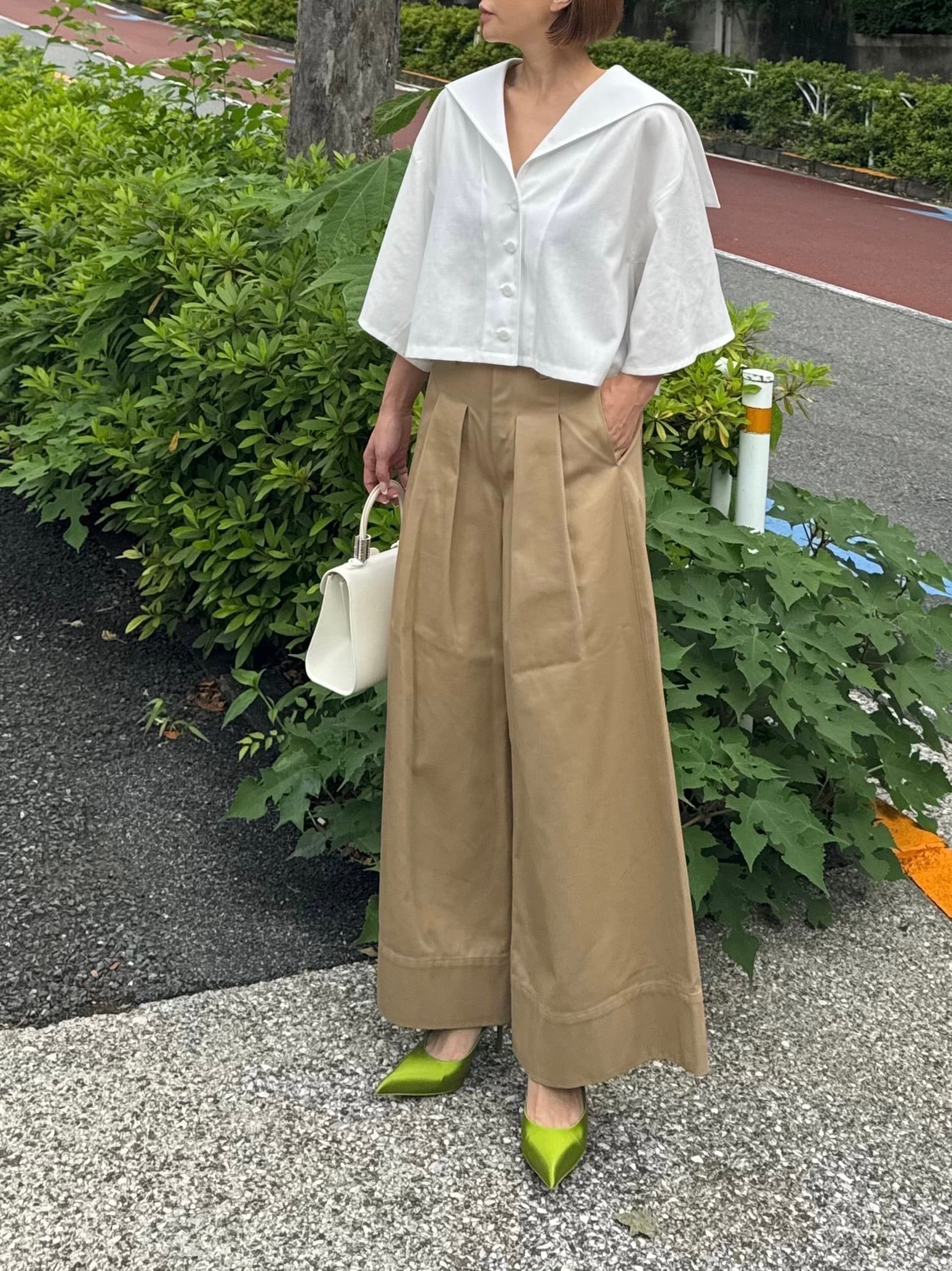 モデル身長:157.5㎝ / サイズ:FREE