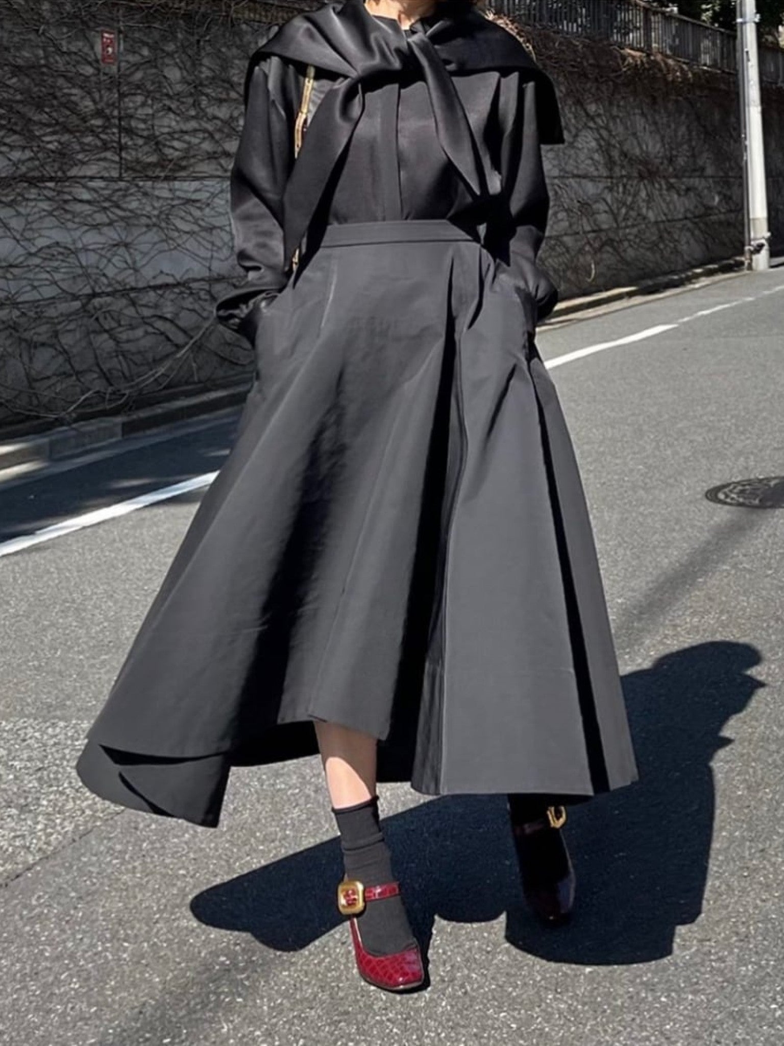 モデル身長:157.5㎝ / サイズ:FREE