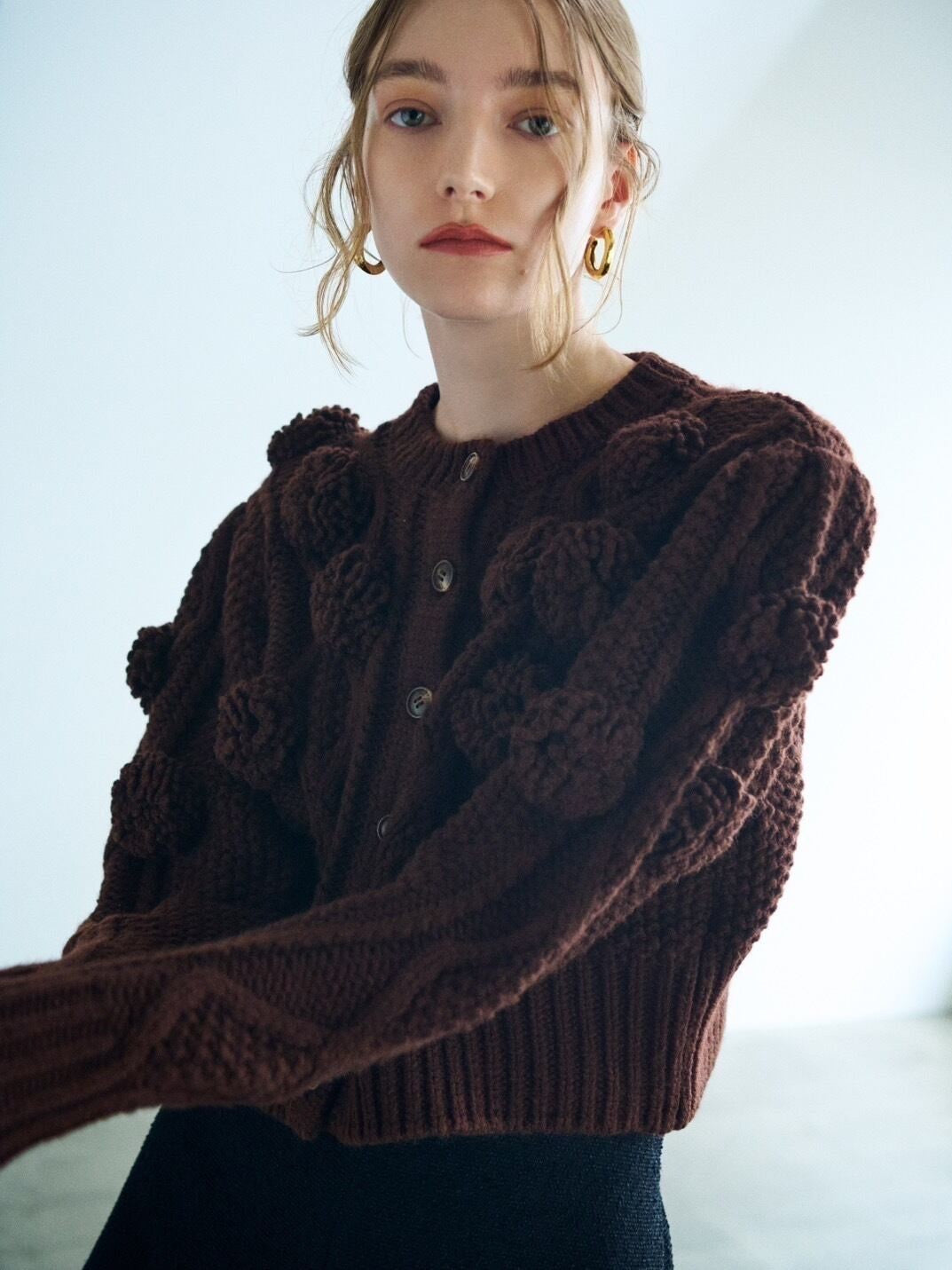 フラワーモチーフカーディガン Rose