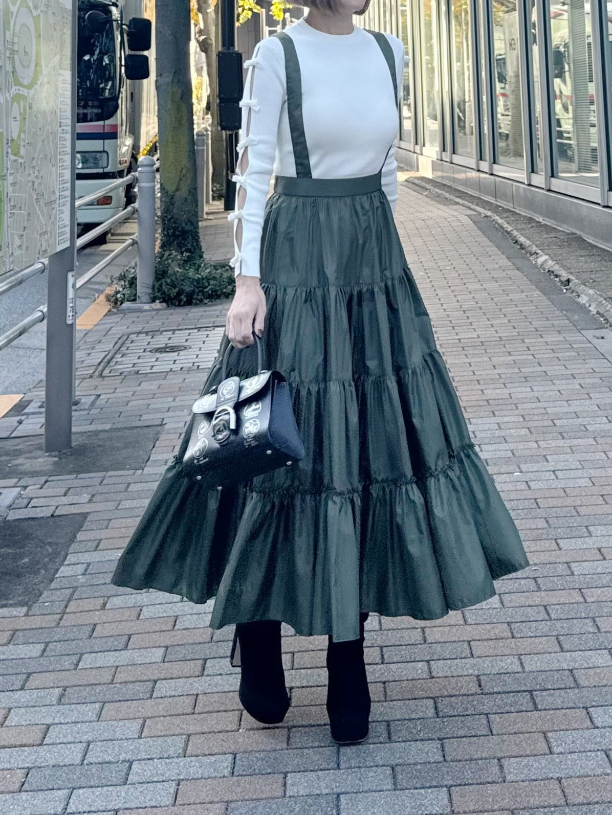 モデル身長:157.5㎝ / サイズ:0