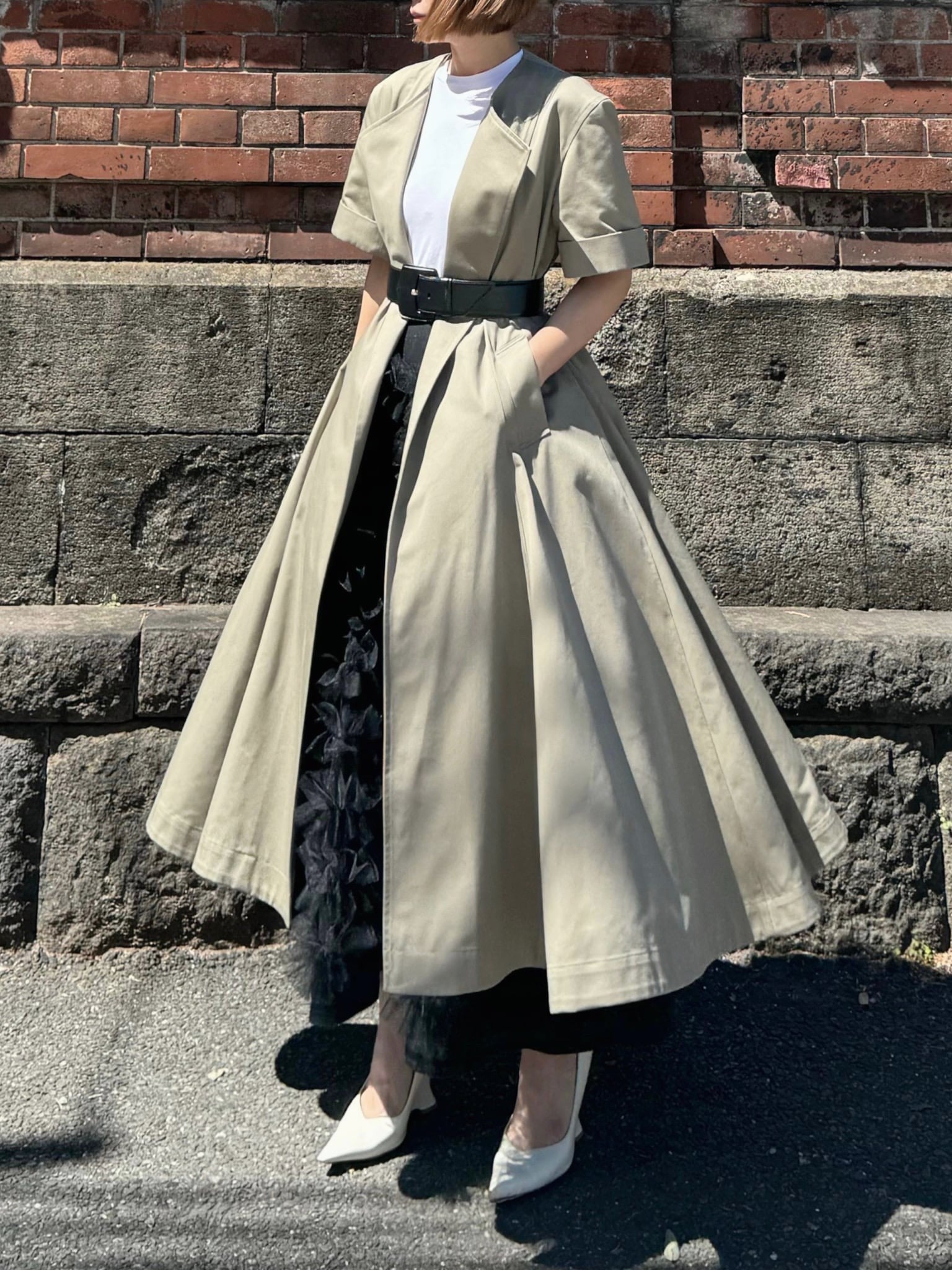 モデル身長:157.5㎝ / サイズ:0