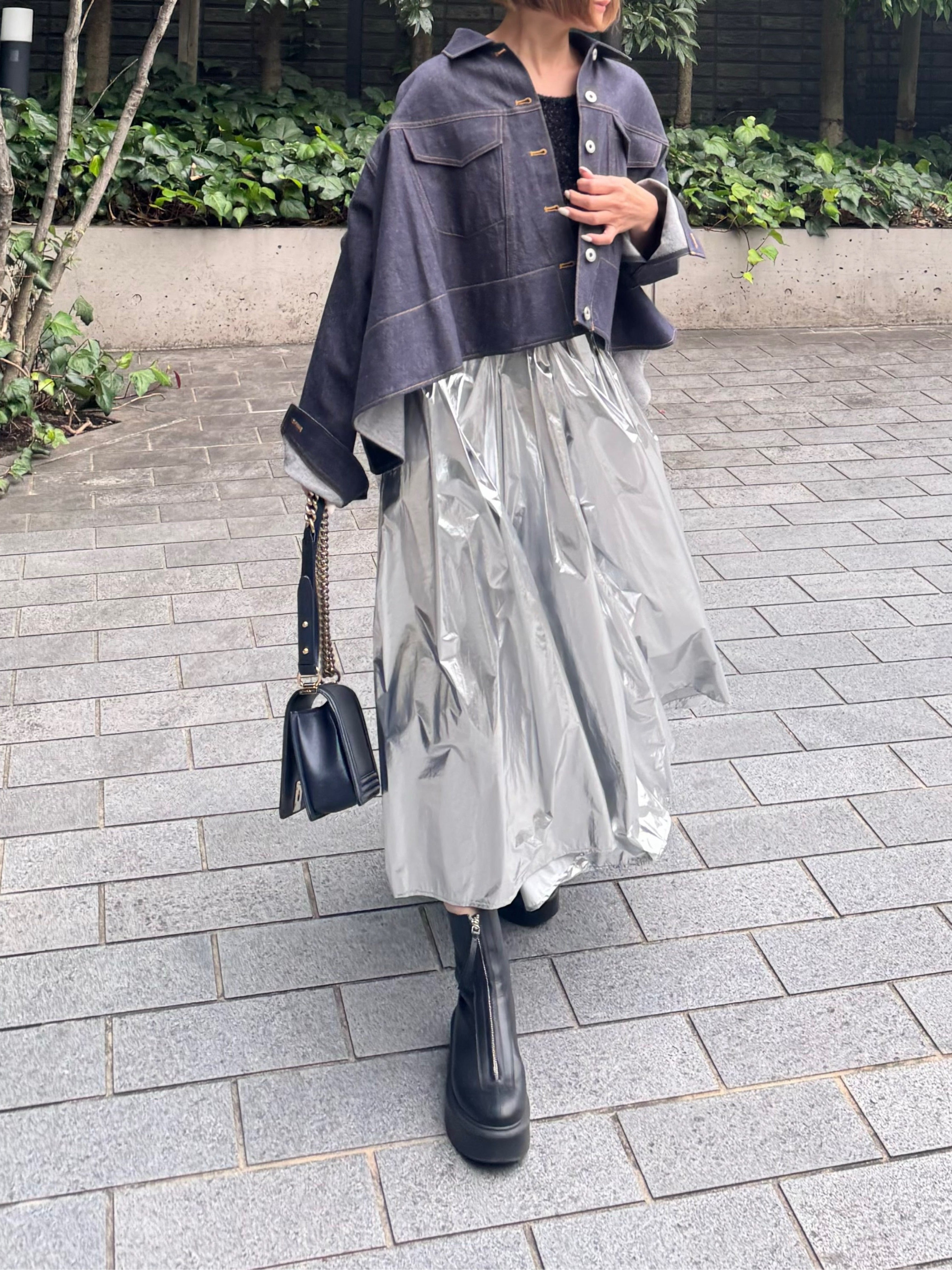 モデル身長:157.5㎝ / サイズ:FREE