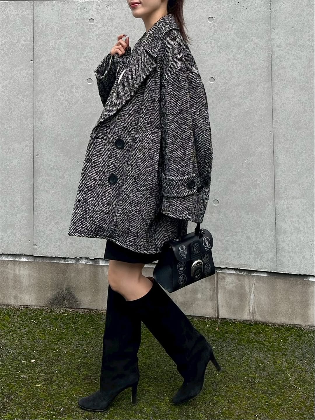 オーバーPコート Emii ツイード｜Cygne(シーニュ) 公式サイト