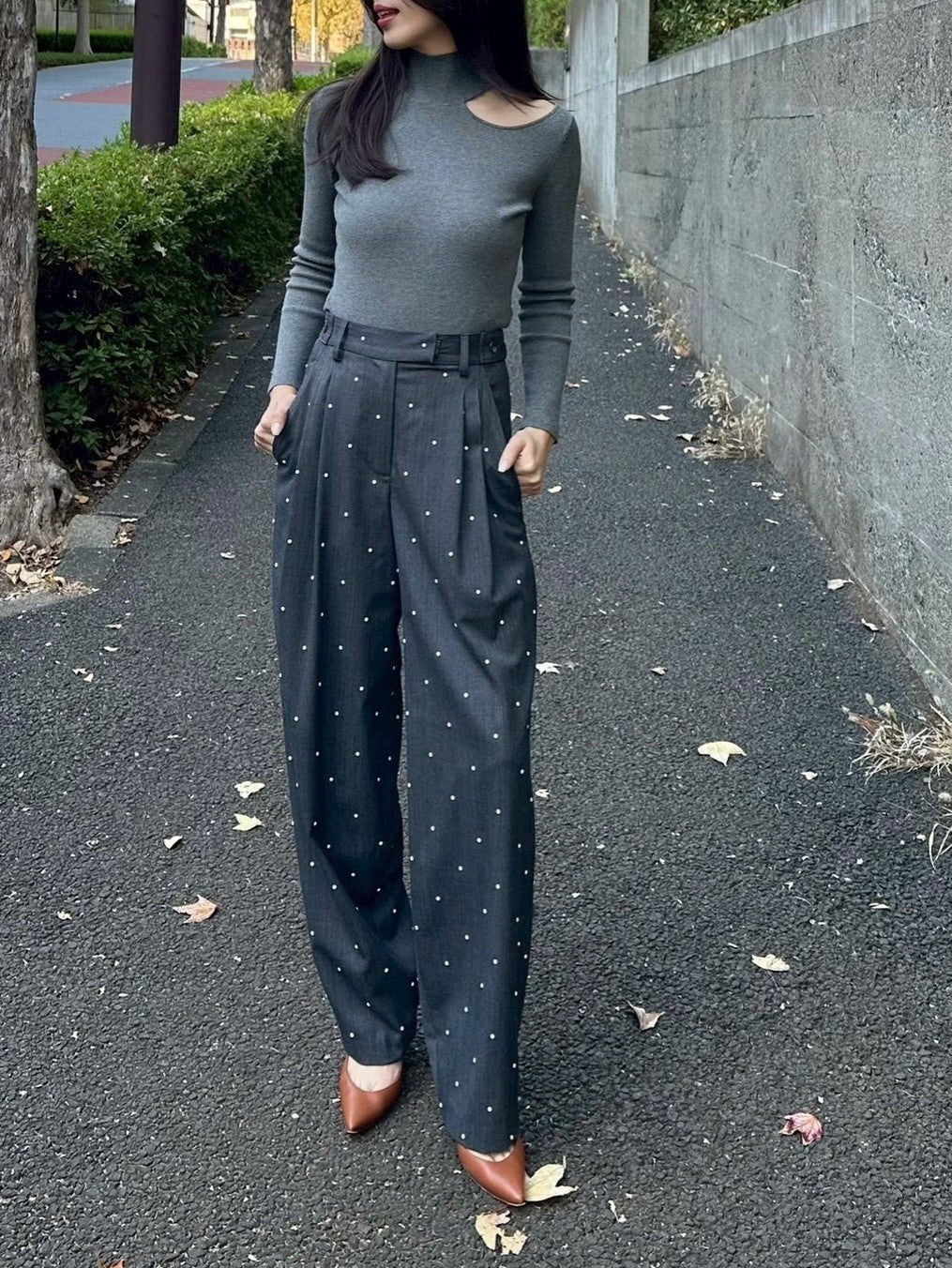 モデル身長：161㎝ / サイズ：0