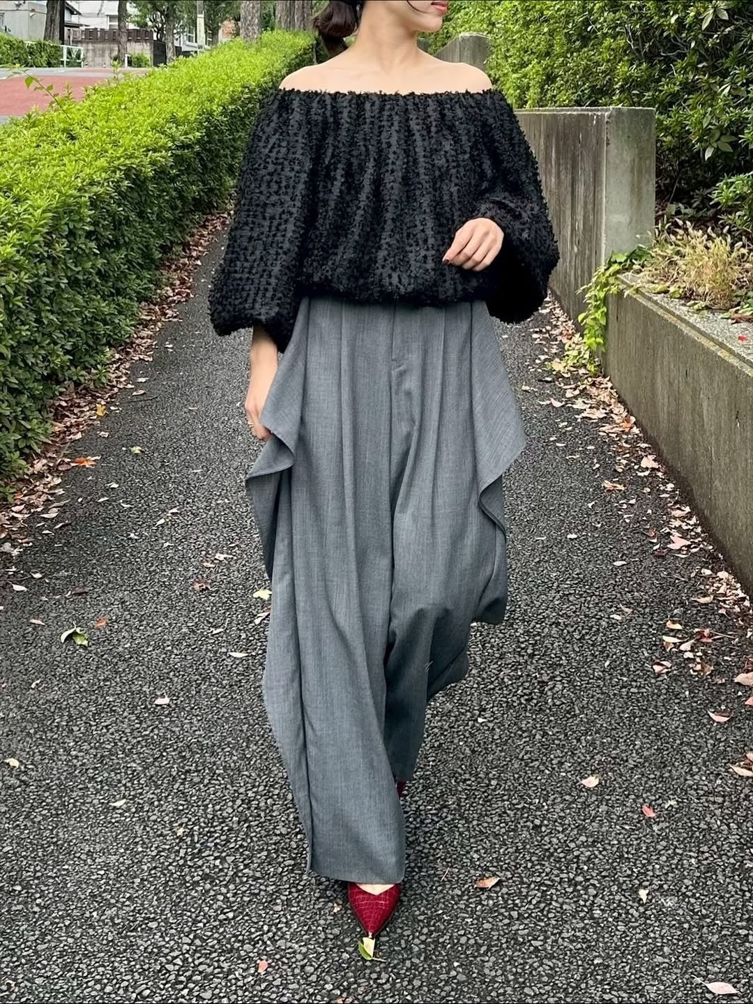 cygne サイドフレアパンツ Ron GRAY サイズ0 サイドフレアパンツ Ron｜Cygne(シーニュ) 公式サイト