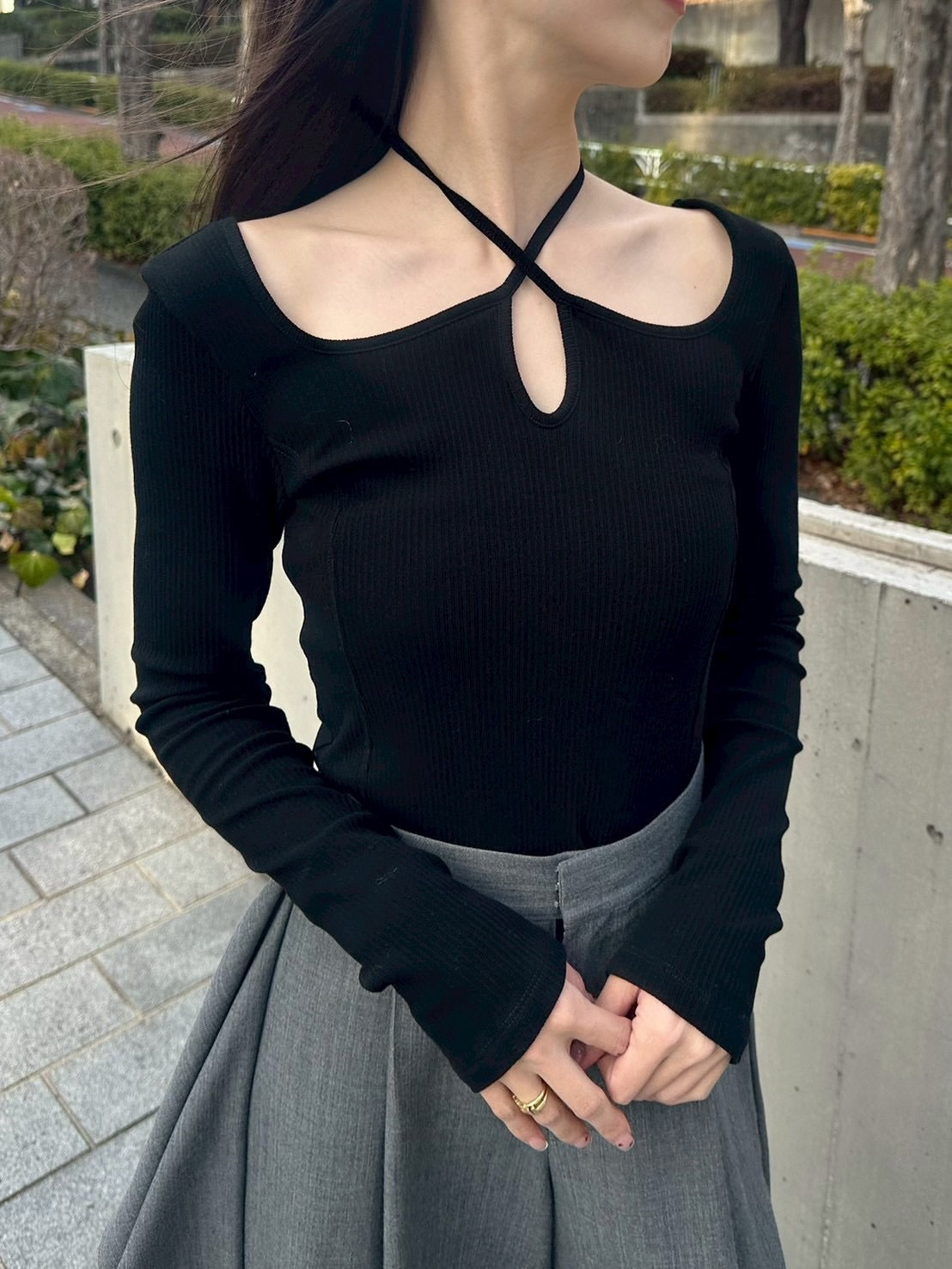 モデル身長：161㎝ / サイズ：0