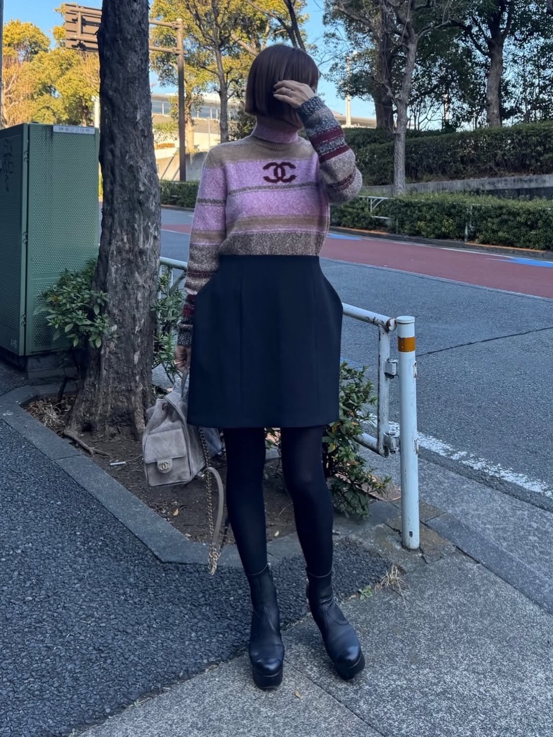 モデル身長：157.5㎝ / サイズ：0