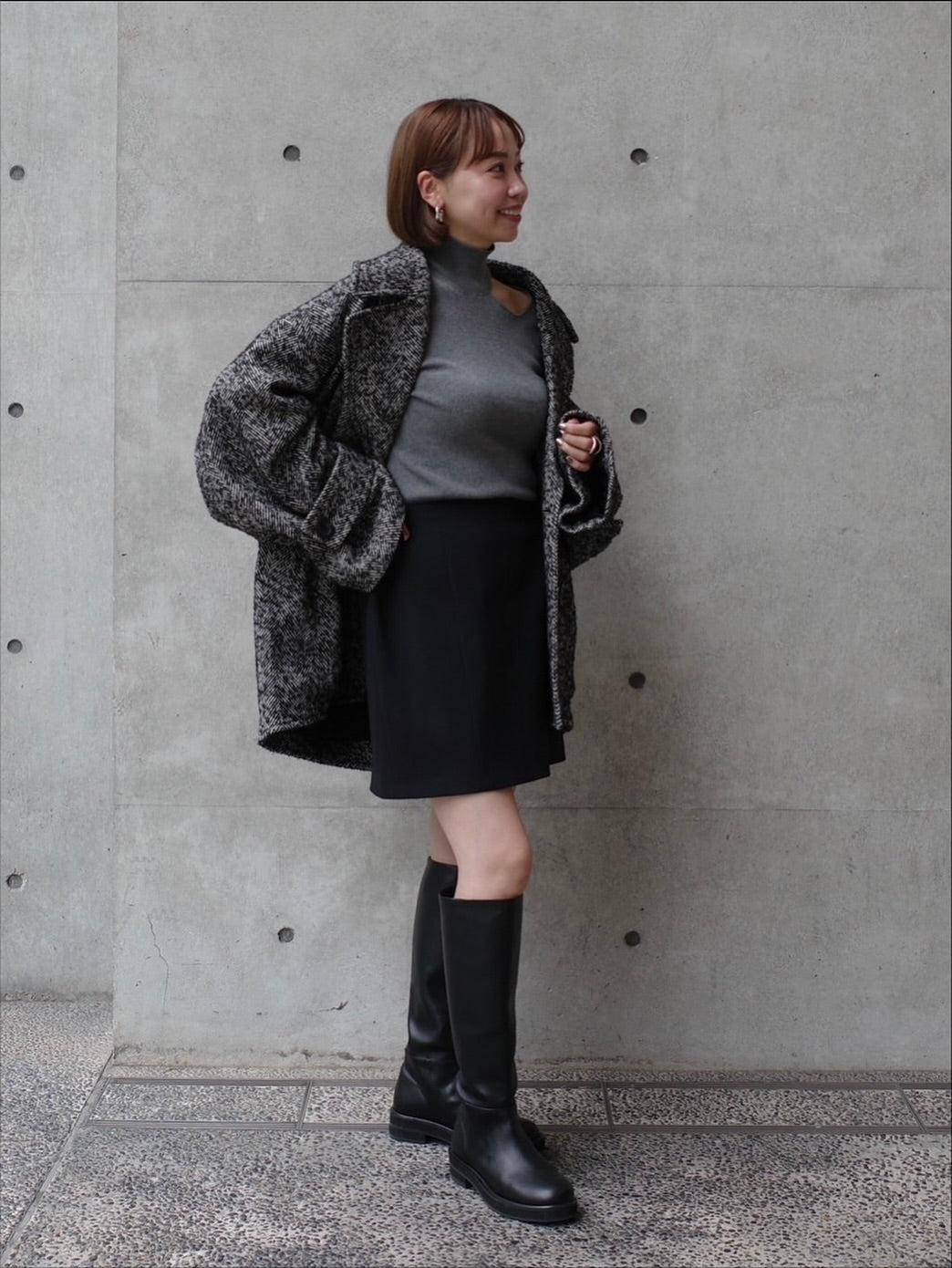 オーバーPコート Emii ツイード｜Cygne(シーニュ) 公式サイト