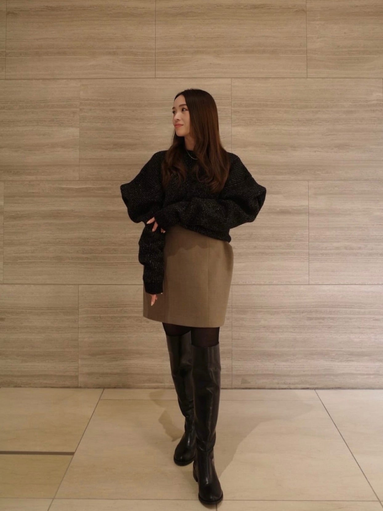 モデル身長：156㎝ / サイズ：FREE