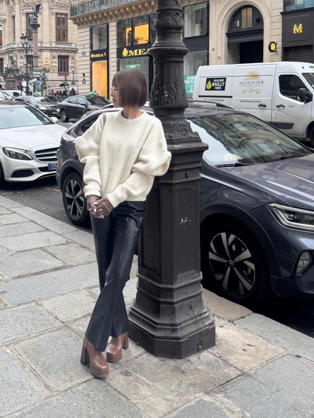 モデル身長：157.5㎝ / サイズ：FREE