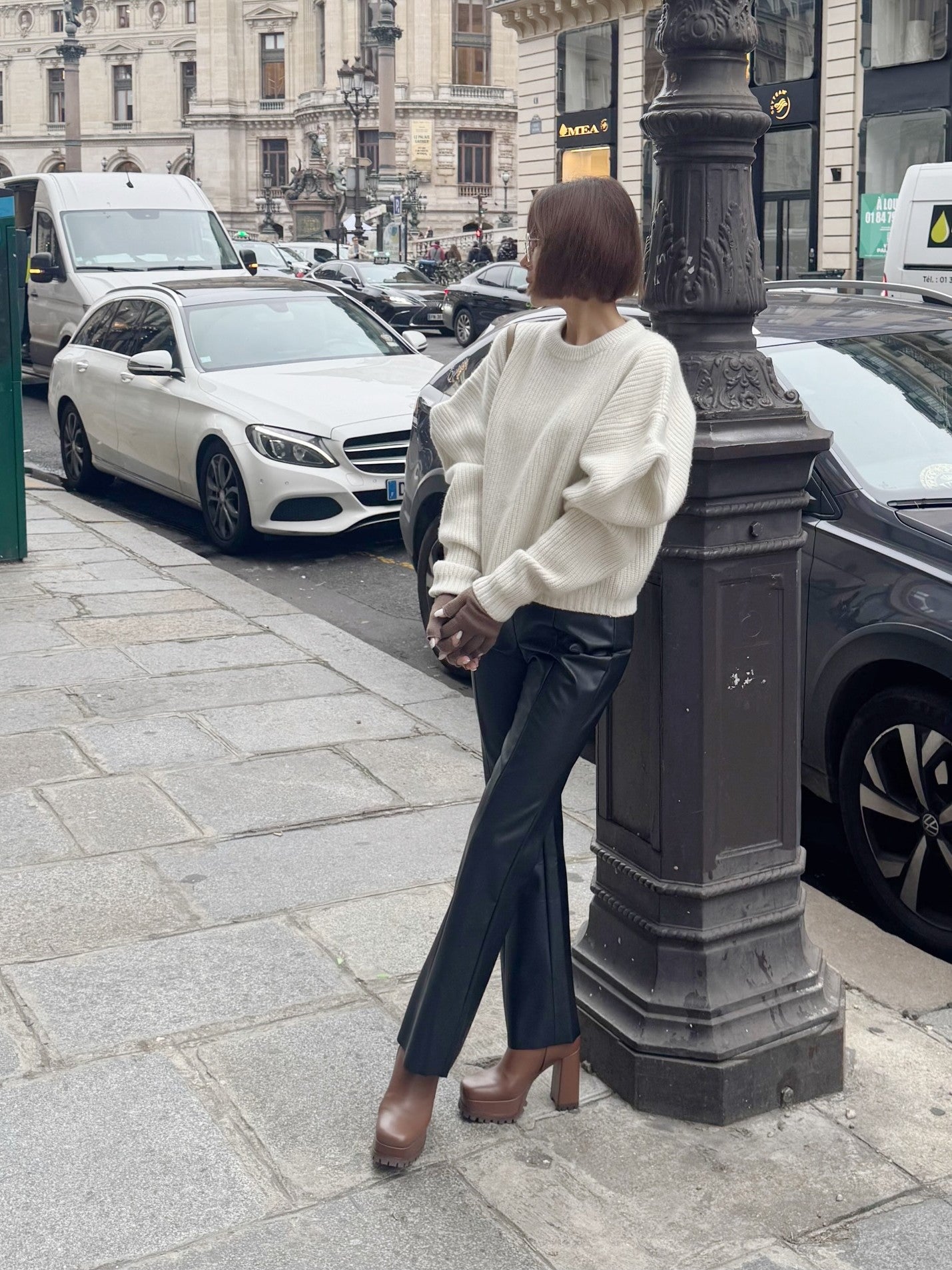 モデル身長：157.5㎝ / サイズ：FREE