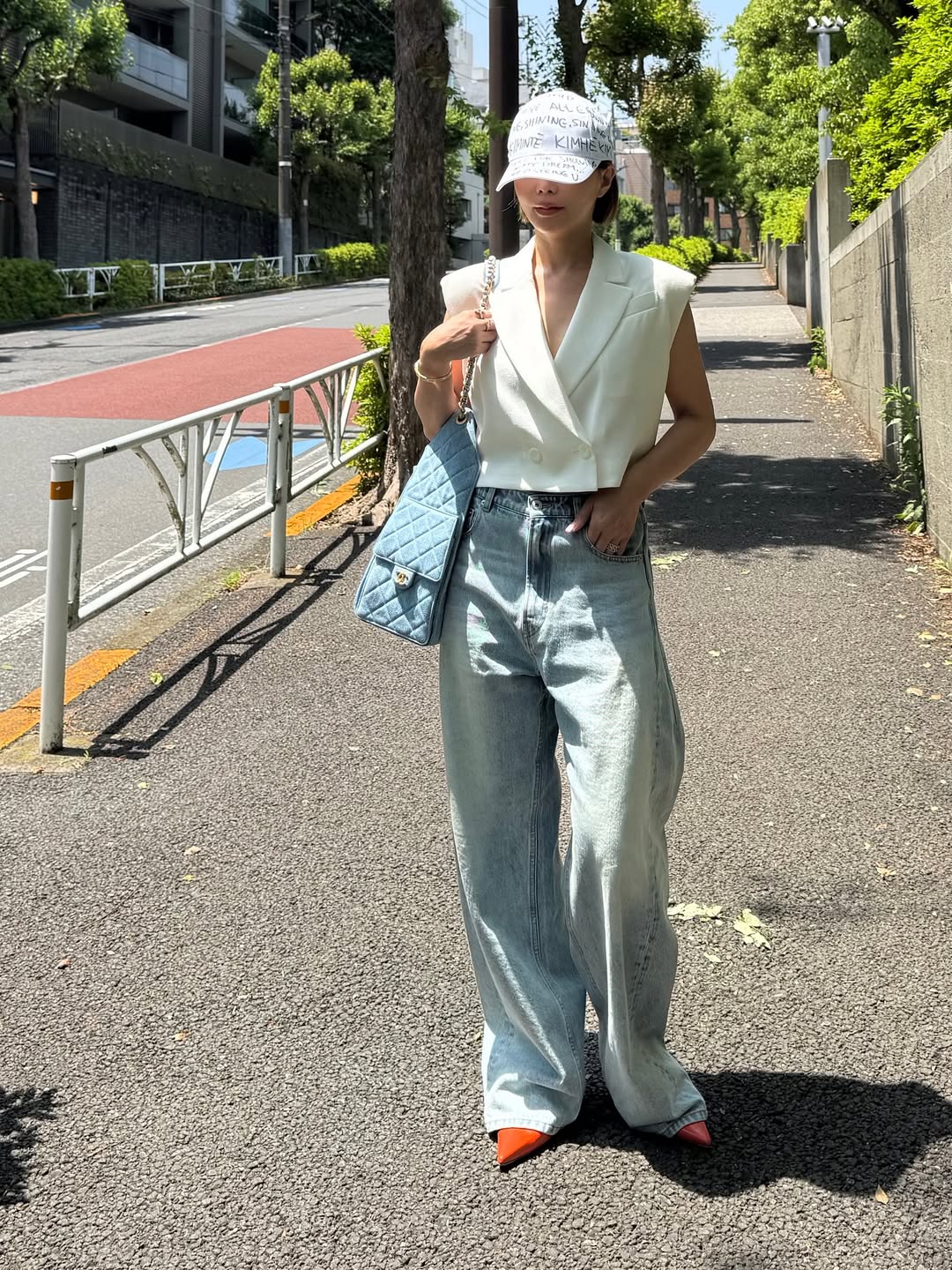 モデル身長：157.5㎝ / サイズ：FREE