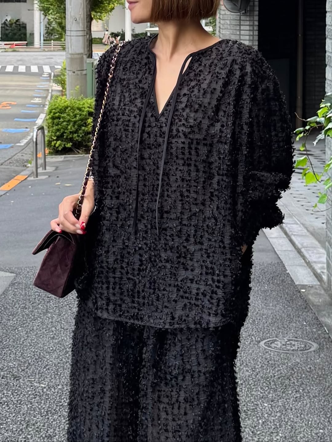 モデル身長：157.5㎝ / サイズ：FREE