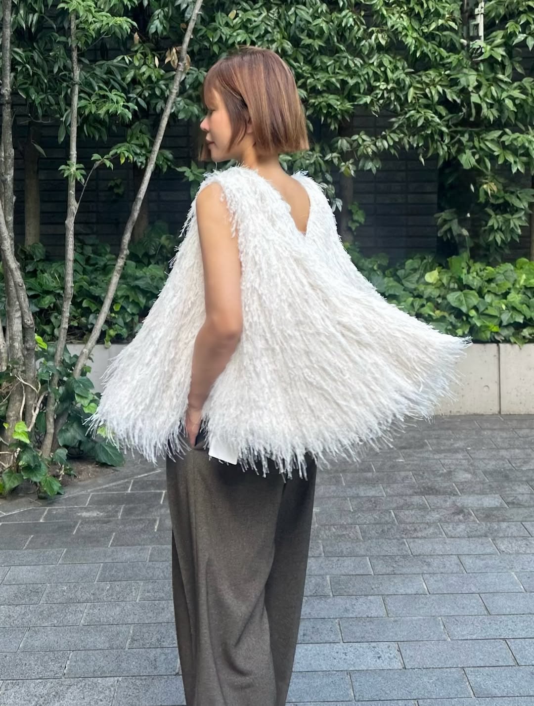 モデル身長：157.5㎝ / サイズ：FREE