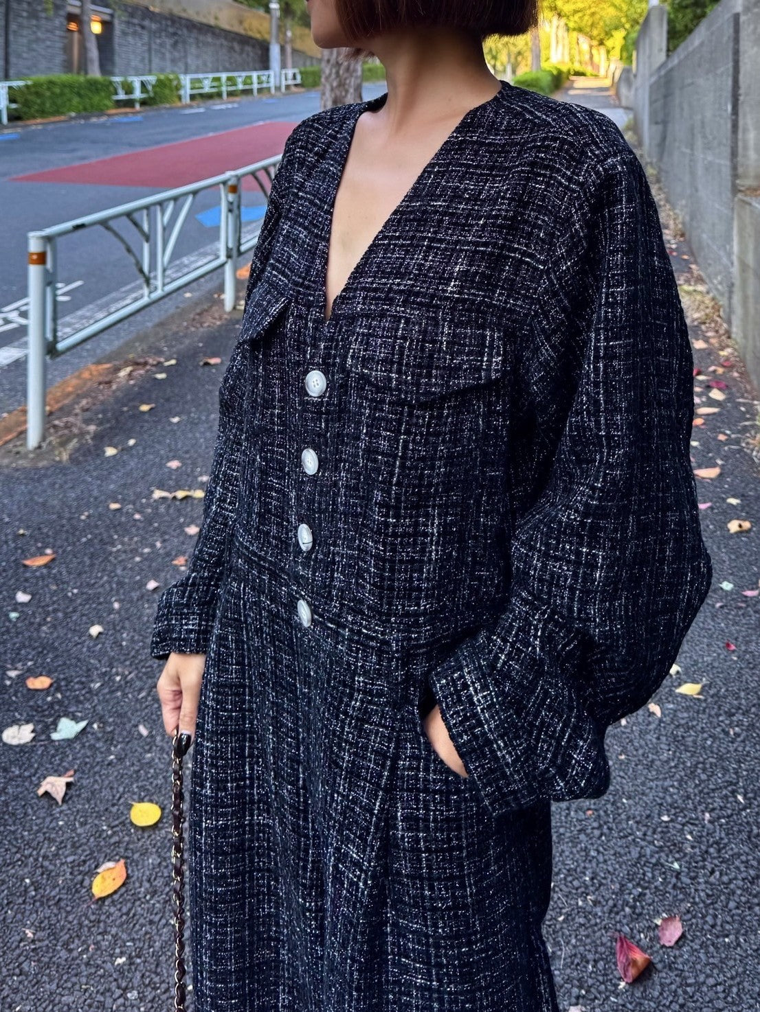 モデル身長：157.5㎝ / サイズ：0