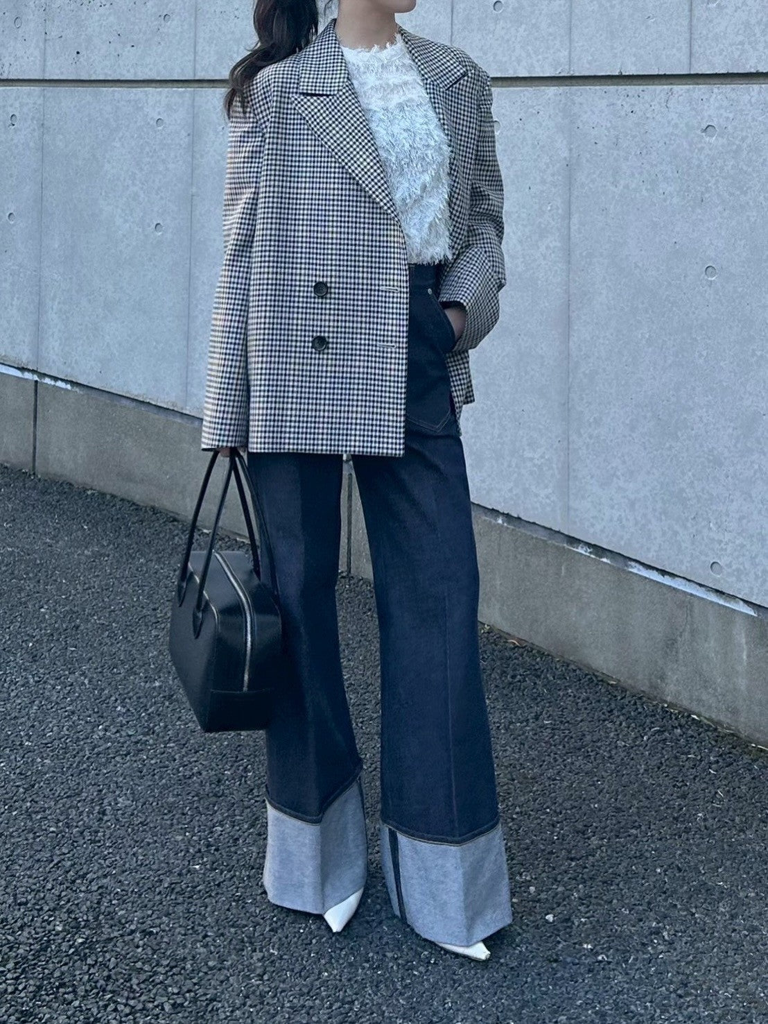 モデル身長：161㎝ / サイズ：FREE