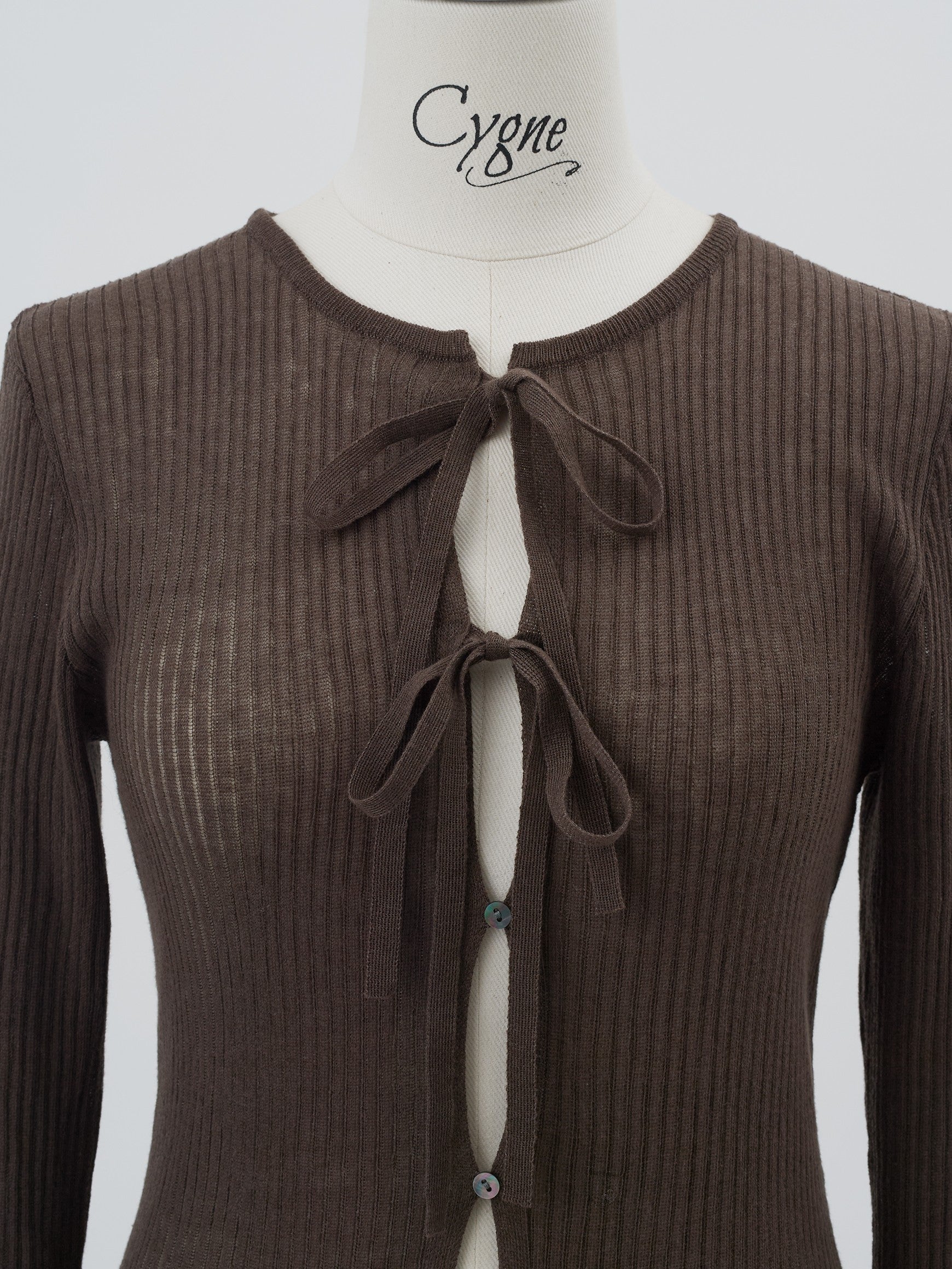 前開きリボンニット Moran｜Cygne(シーニュ) 公式サイト