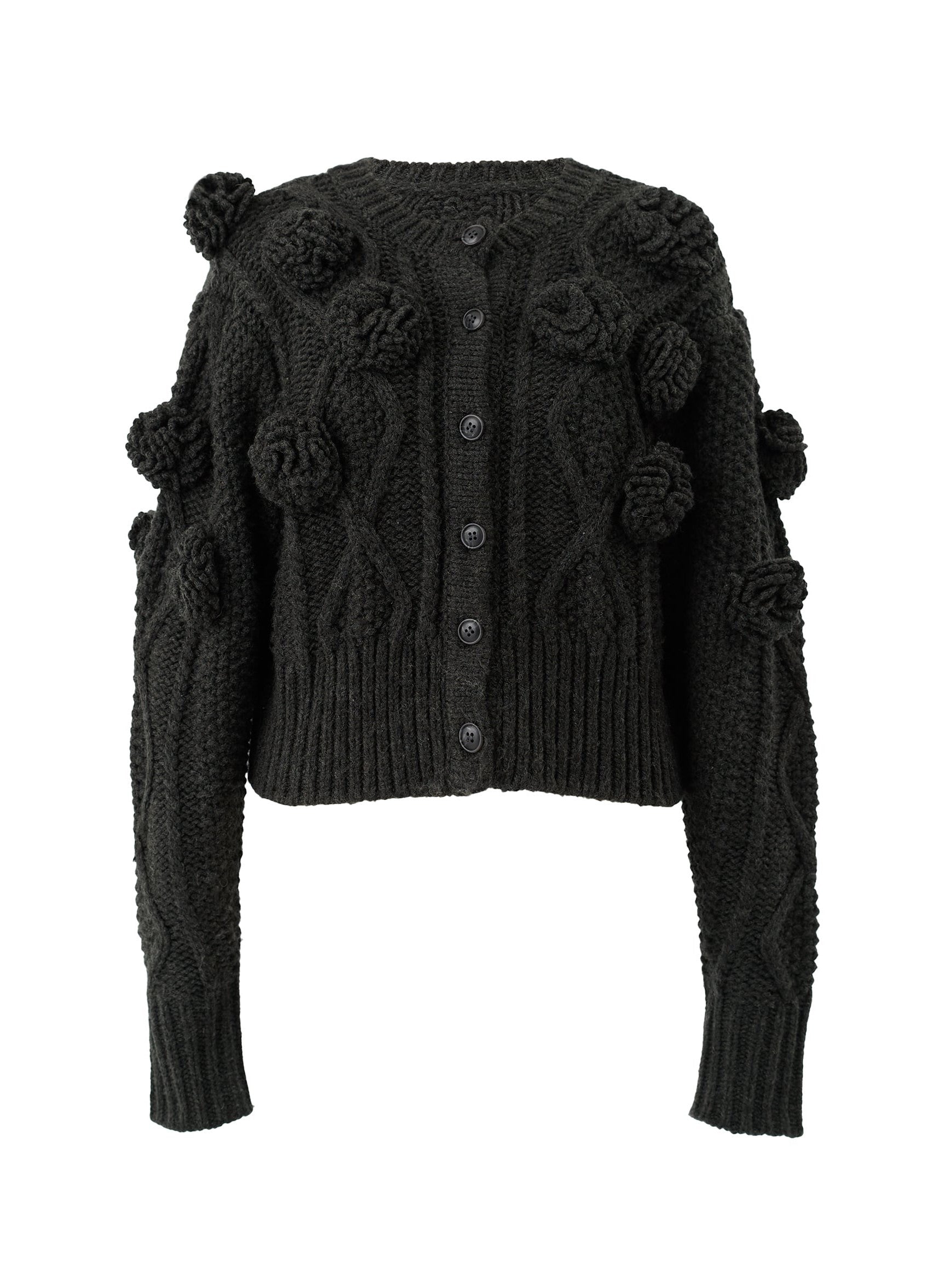 フラワーモチーフカーディガン Rose