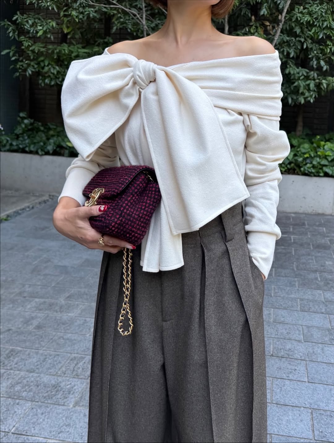 モデル身長：157.5㎝ / サイズ：0