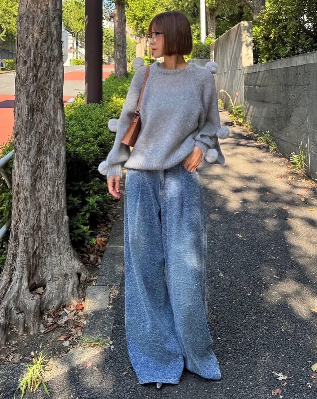 モデル身長：157.5㎝ / サイズ：FREE