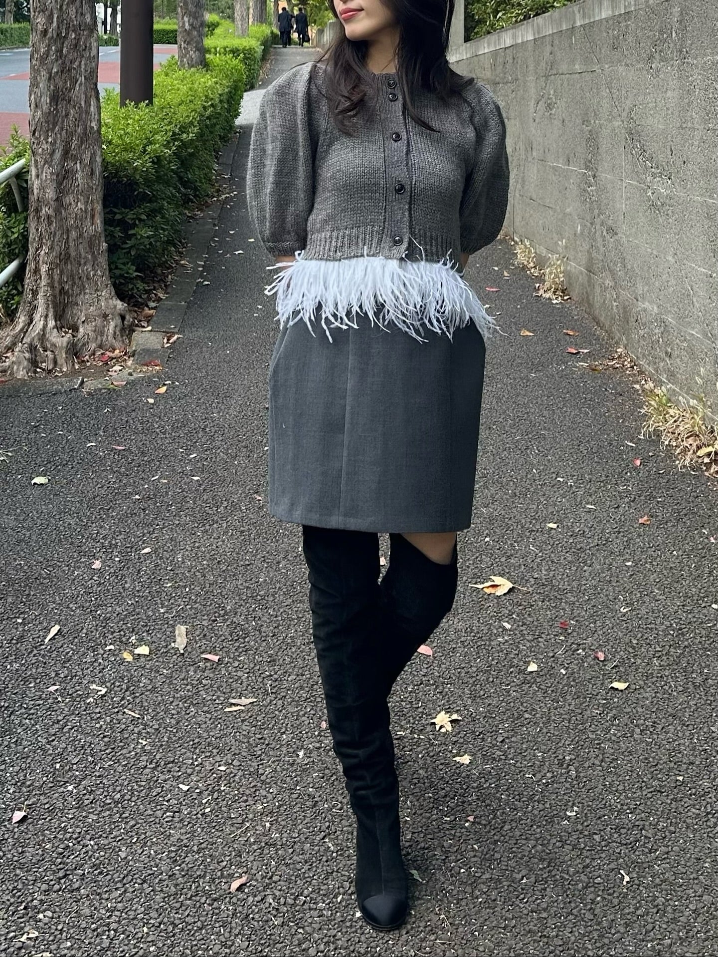 モデル身長：162㎝ / サイズ：FREE