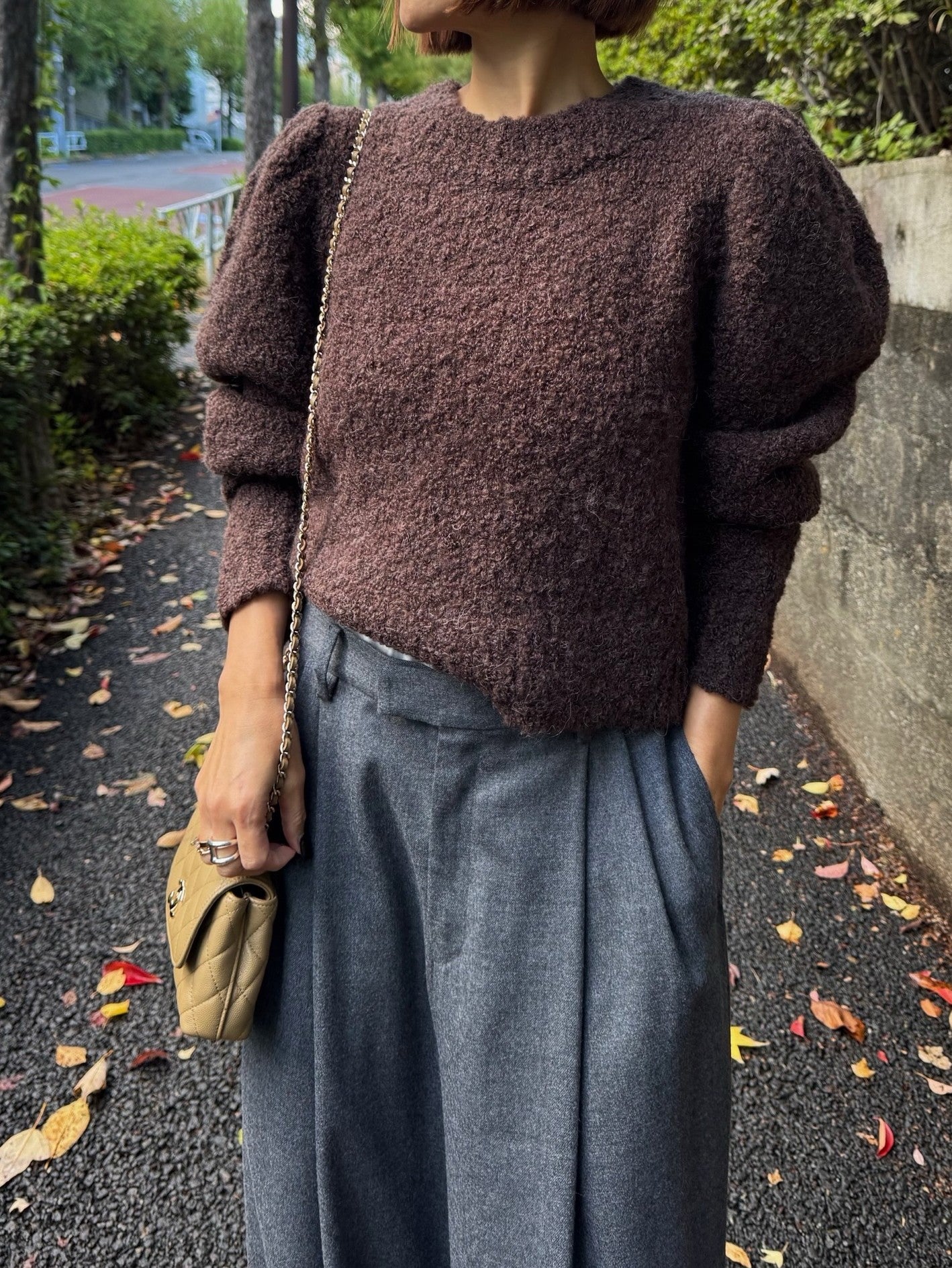 モデル身長：157.5㎝ / サイズ：FREE