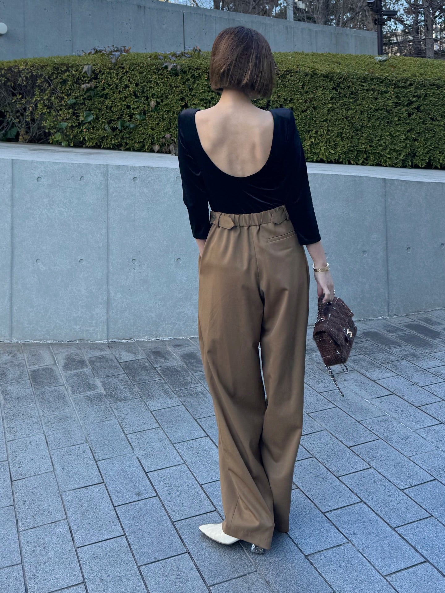 モデル身長：157.5㎝ / サイズ：0