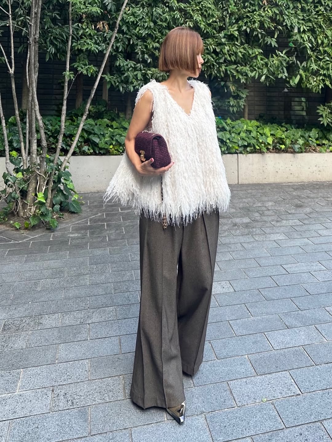 モデル身長：157.5㎝ / サイズ：FREE