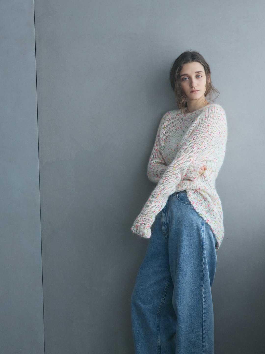 カラフルポンポンニット Sylvian