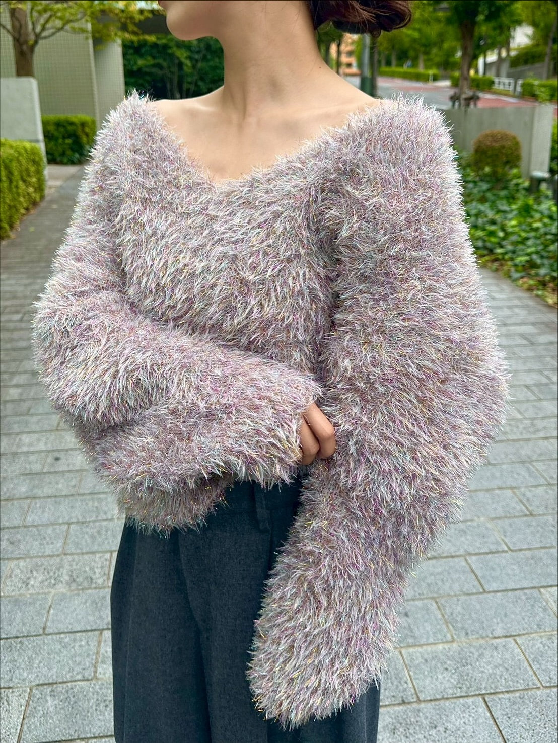 【新品、未使用】シーニュ cygne ラメニットプルオーバー corinne 美品 シーニュ Cygne 26，500円 ラメニットプルオーバー Corinne